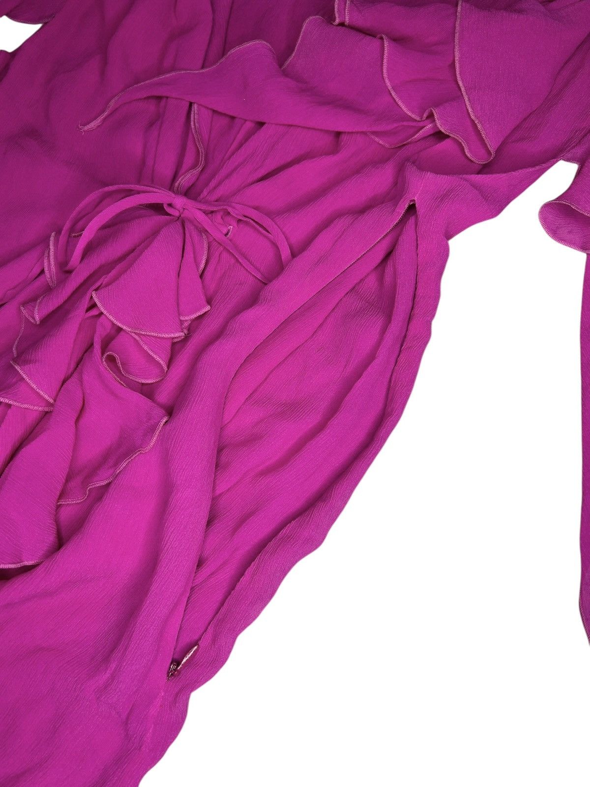 Versace S/S 03 Ruffled Silk Dress Size XS / US 0-2 / IT 36-38 - 8 Thumbnail