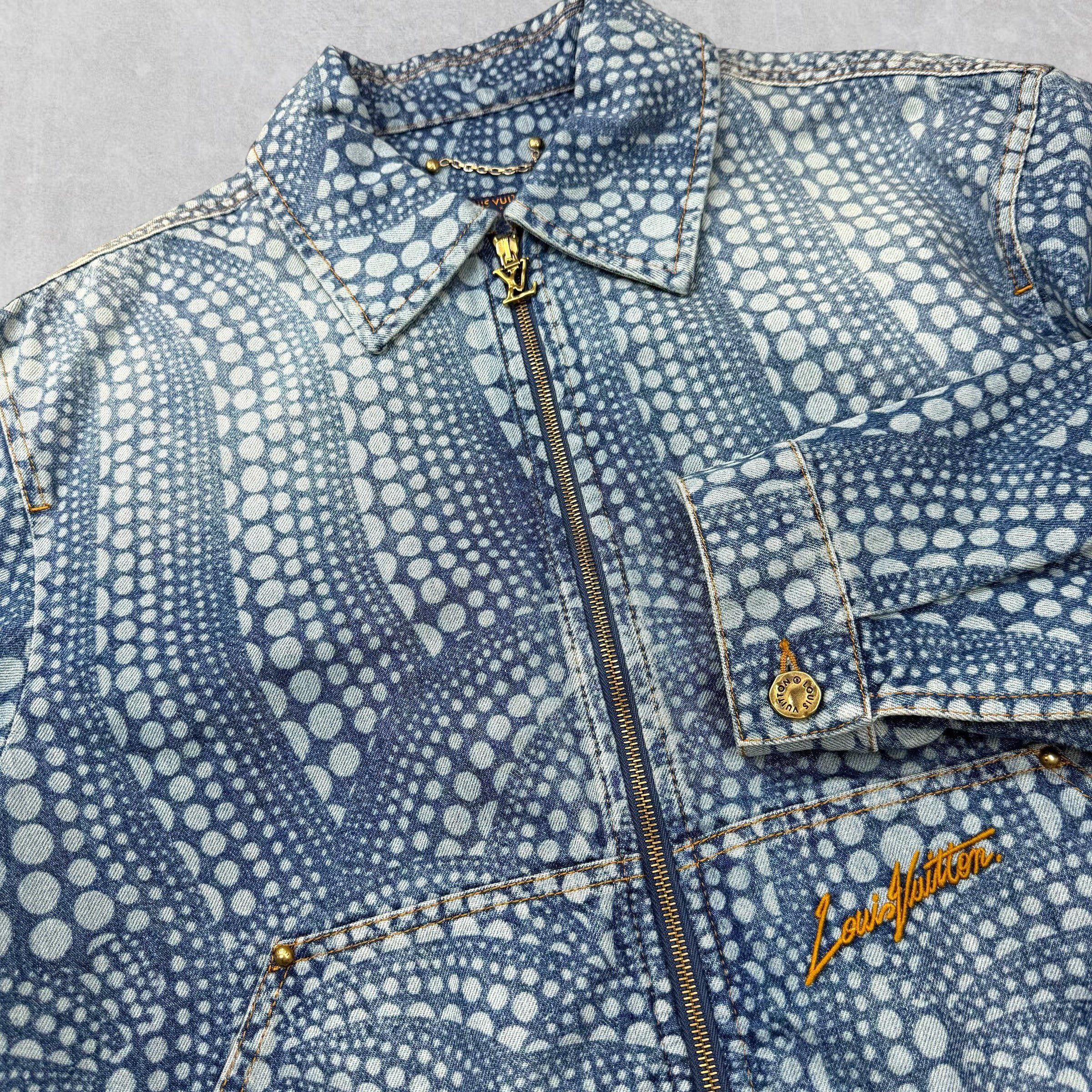 Louis Vuitton Louis Vuitton x Yayoi Kasuma All-Over Denim Blouson 50 (L) Size US L / EU 52-54 / 3 - 3 Thumbnail