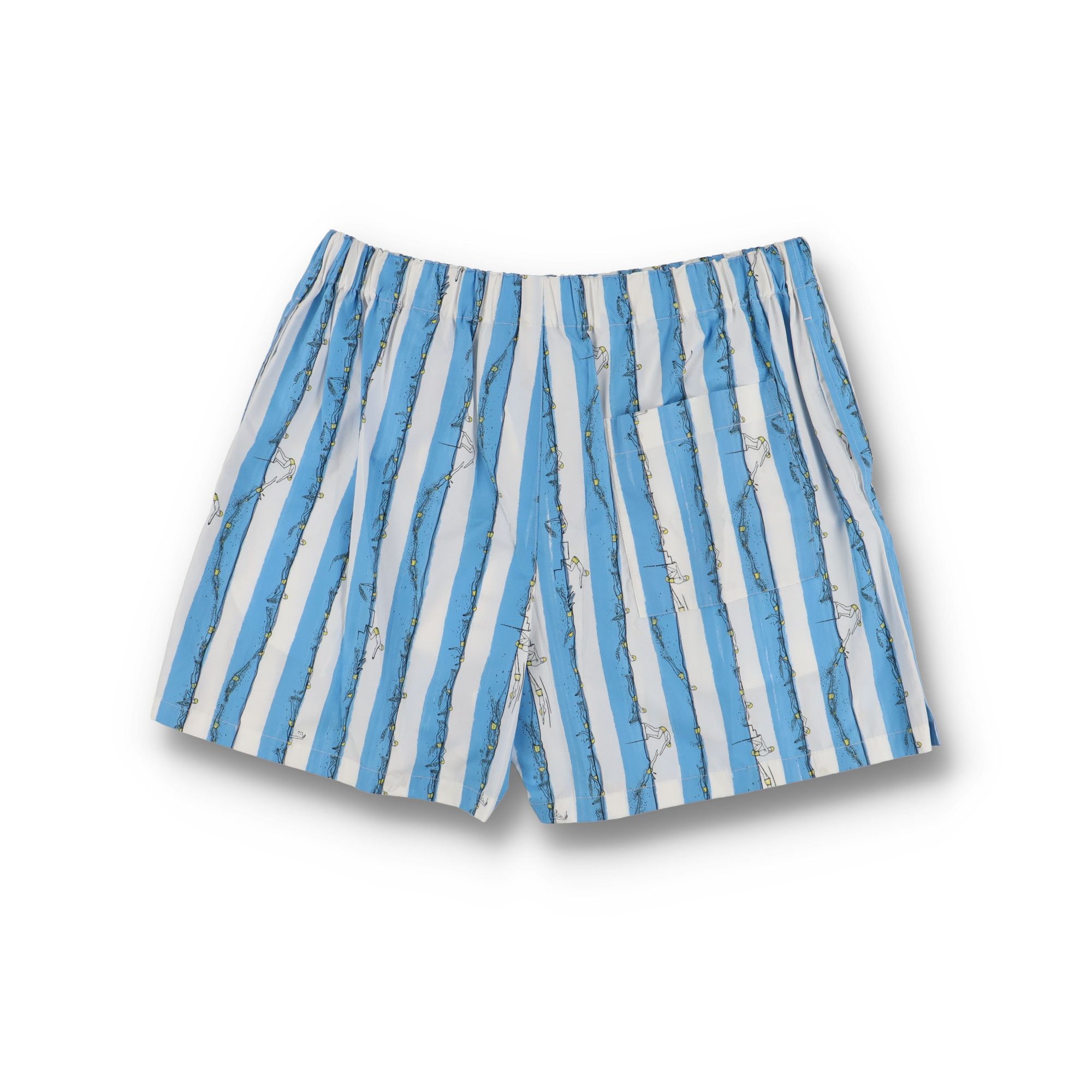Bottega Veneta Blue Swimmers Print Bermuda Shorts Size US 36 / EU 52 - 7 Thumbnail