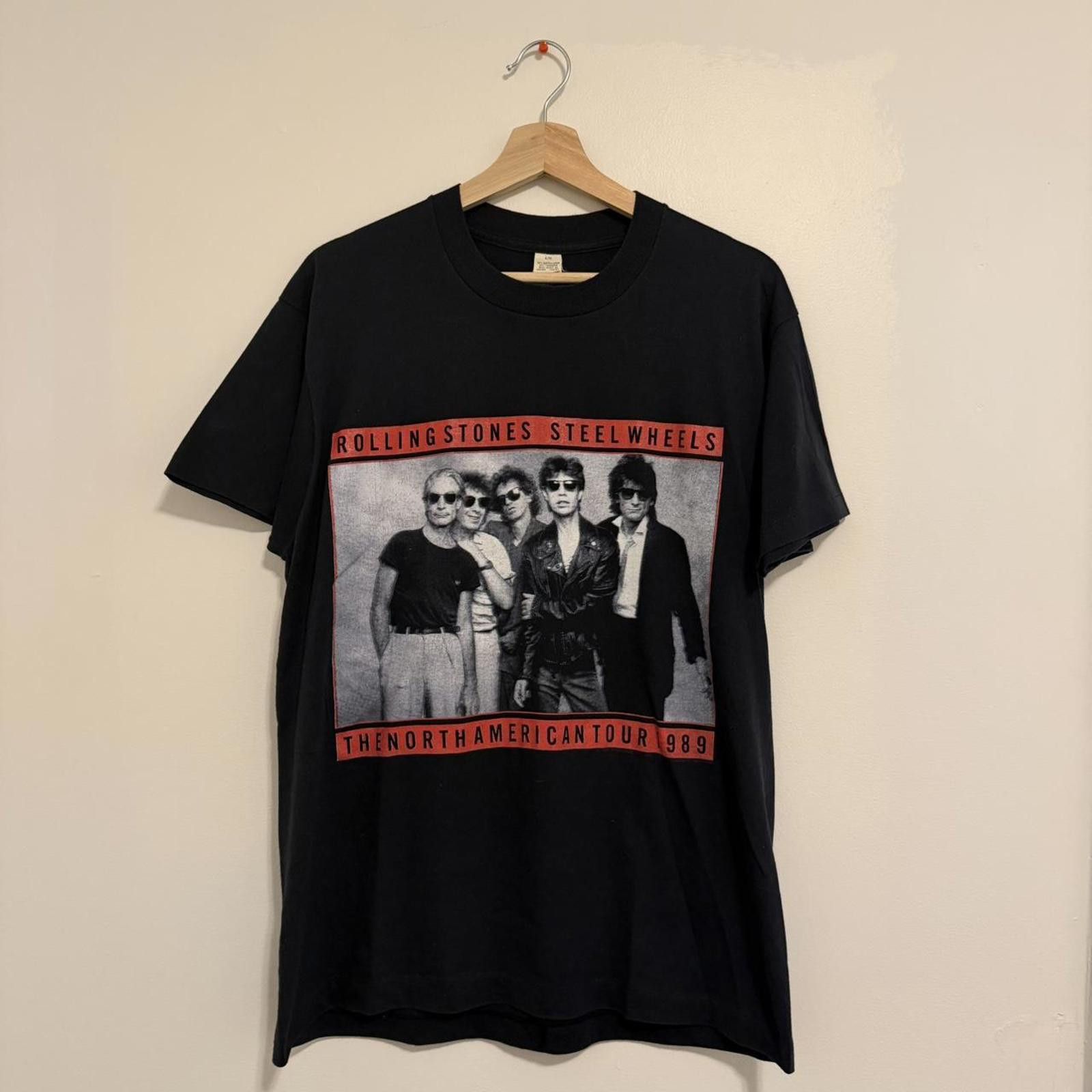 Other vintage Rolling Stones Steel wheels tour t shirt 1989 L/XL Size US XL / EU 56 / 4 - 1 Thumbnail