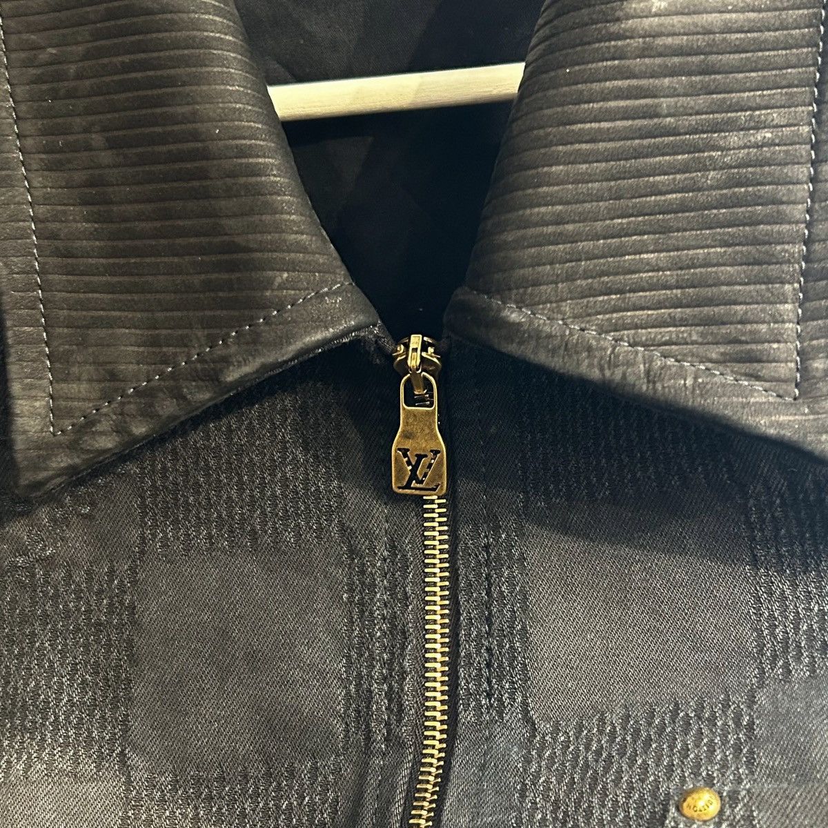 Louis Vuitton LOUIS VUITTON DAMIER WORKWEAR COTTON BLOUSON ‘BLACK’ Size US XL / EU 56 / 4 - 4 Thumbnail