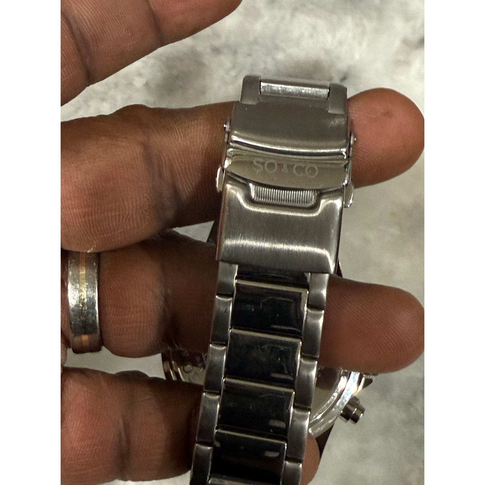 Other SO&CO New York Men’s Blue Dial Watch Stainless Steel Size ONE SIZE - 4 Thumbnail