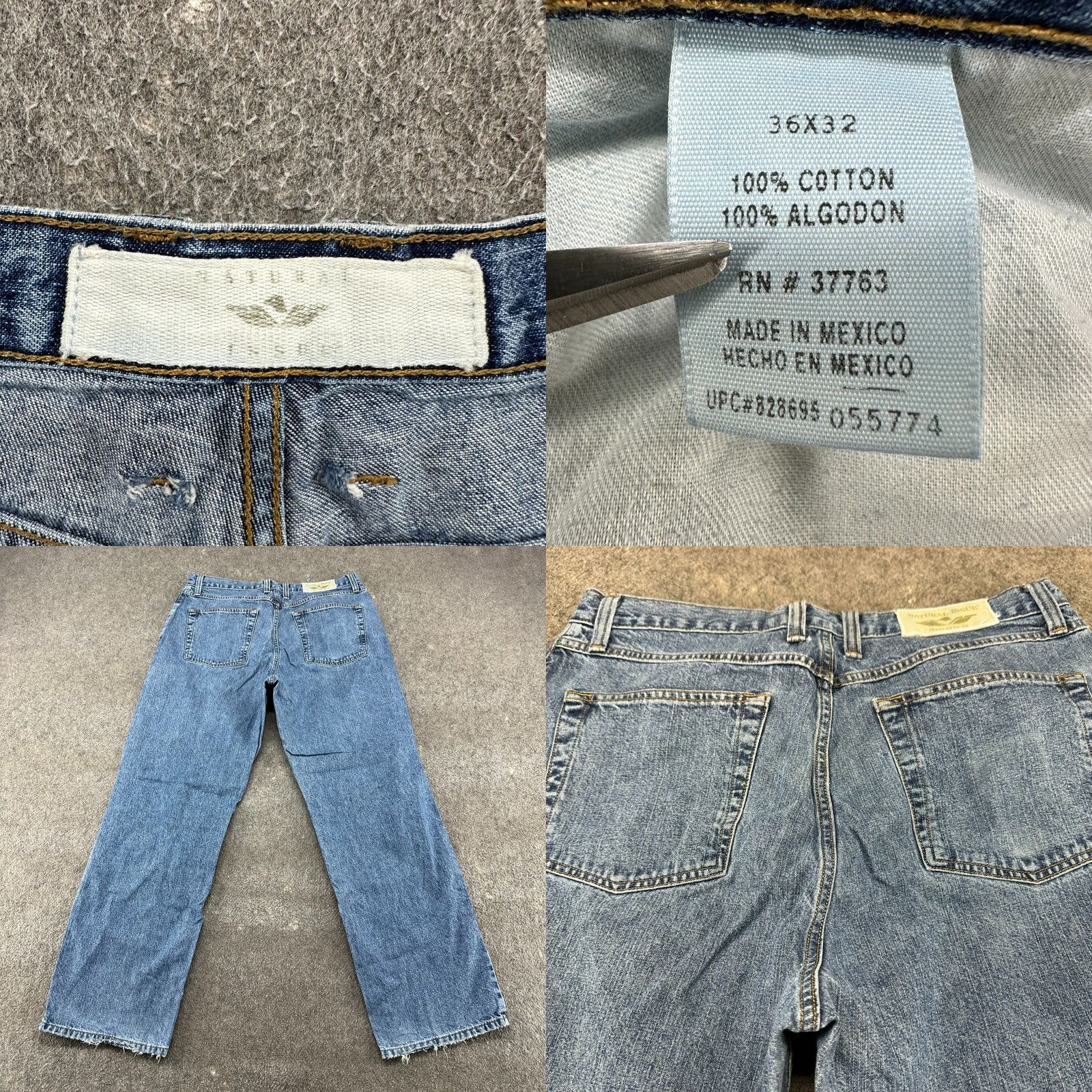 Vintage VINTAGE Natural Issue Jeans Men 36x32 Blue Relaxed Straight Light Wash Baggy Levi's 500 Series 90s Retro Mens Jeans Size US 36 / EU 52 - 9 Thumbnail