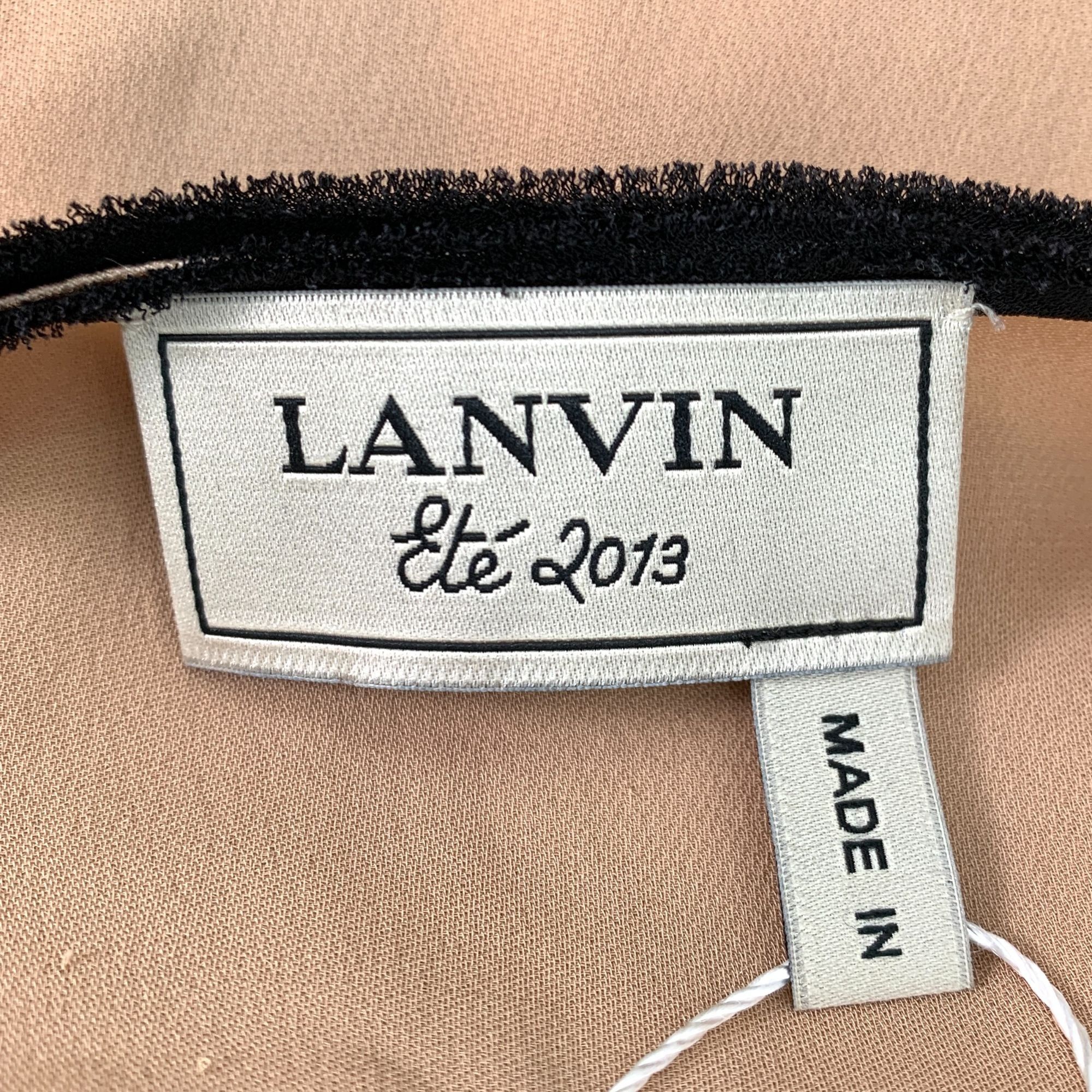 Lanvin Lanvin Colorblock Cotton Sleeveless Button-Up Dress (Size 34 Size XXS / US 00 / IT 34 - 2 Thumbnail
