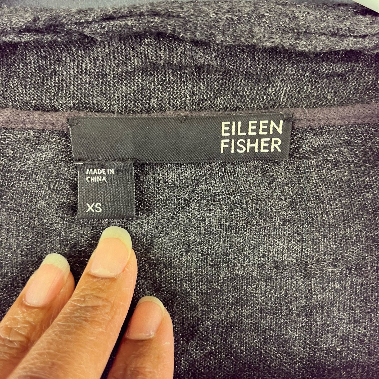 Eileen Fisher Eileen Fisher Cardigan Sweater Womens XS Grey Silk Cashmere Size XS / US 0-2 / IT 36-38 - 5 Thumbnail