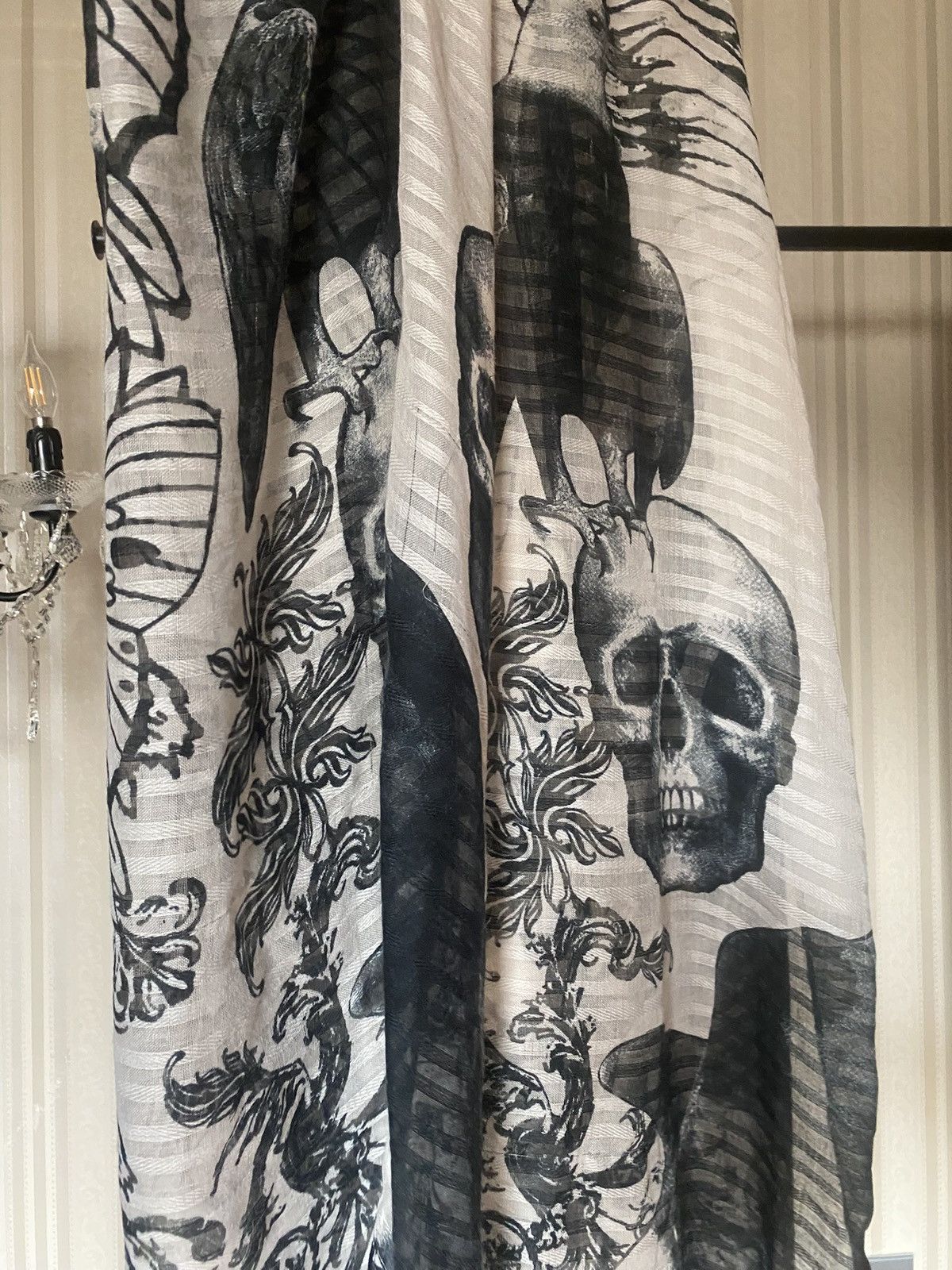Japanese Brand Skull vkei scarf Size ONE SIZE - 3 Thumbnail