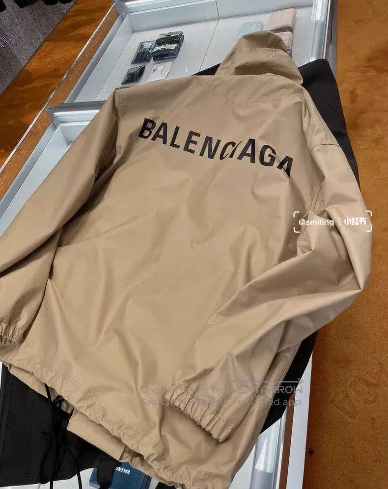 Balenciaga Balenciaga Khaki Windbreaker Jacket Size XS / US 0-2 / IT 36-38 - 9 Thumbnail