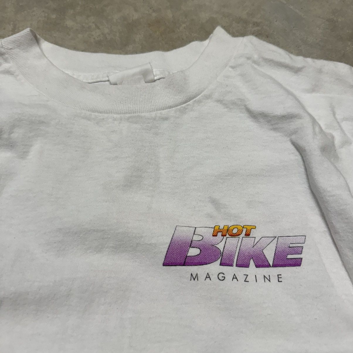 Vintage Vintage 90s Hot Bike Motorcycle Magazine Promo Moto Tee L Size US L / EU 52-54 / 3 - 3 Thumbnail