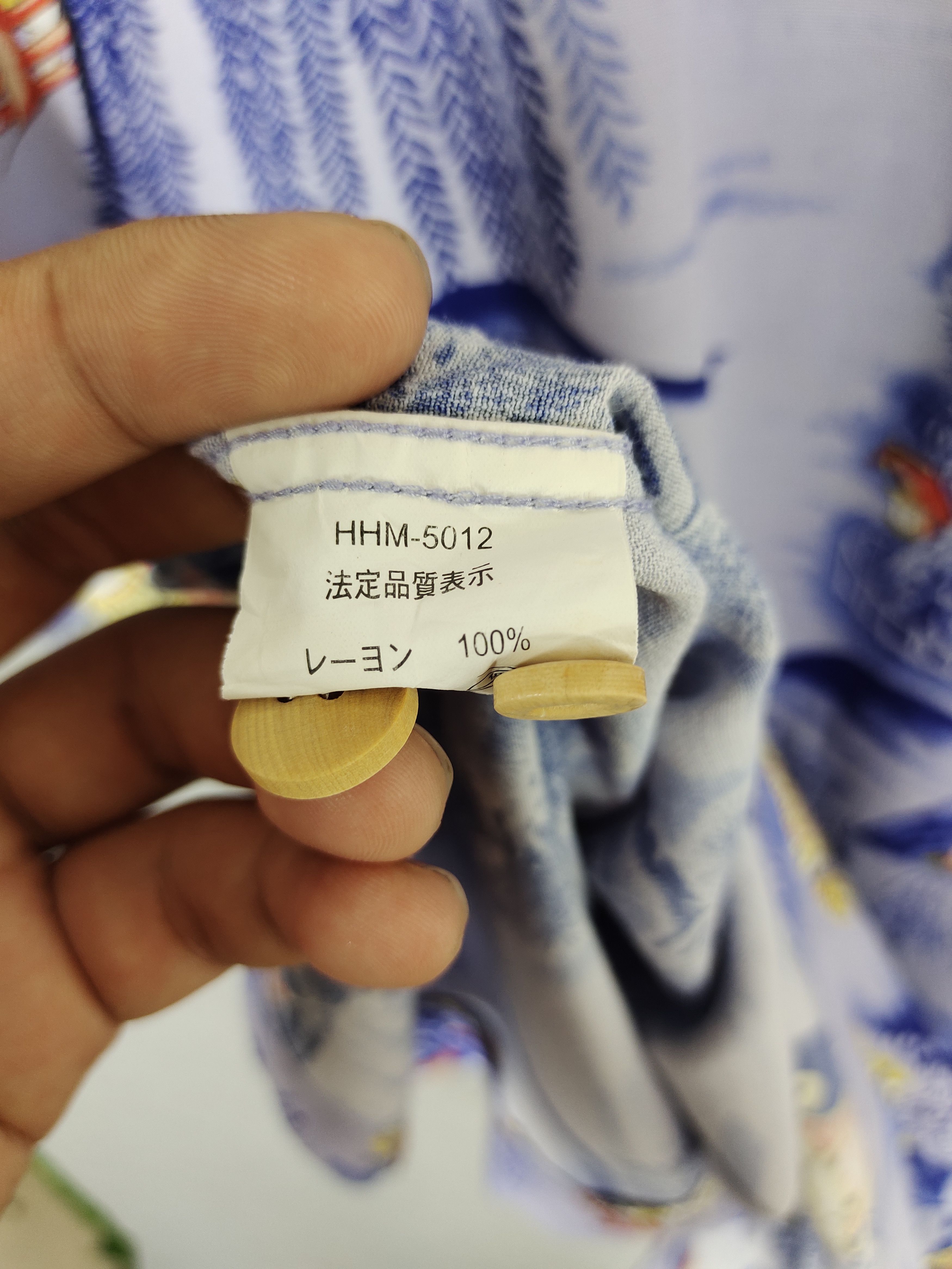 Vintage Japanese Hawaiian History Book Pagoda Rayon Crepe Shirt Size US L / EU 52-54 / 3 - 12 Thumbnail