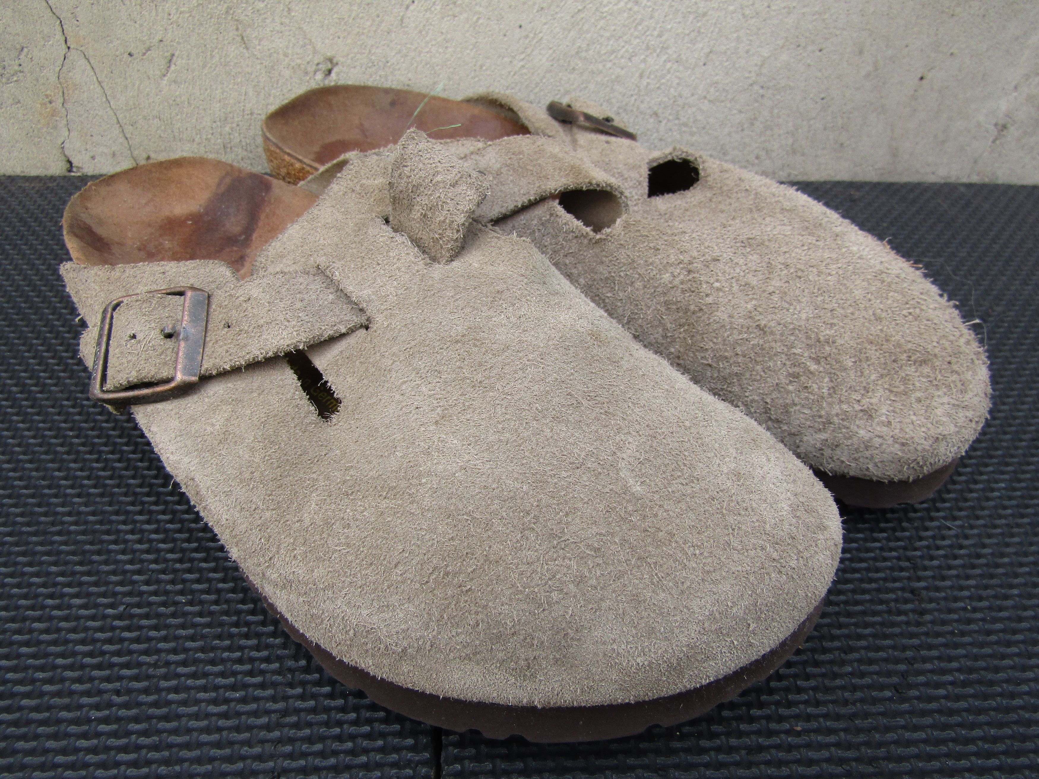 Birkenstock Birkenstock Men’s Boston Leather Clog Taupe Size US 8 / EU 41 - 3 Thumbnail