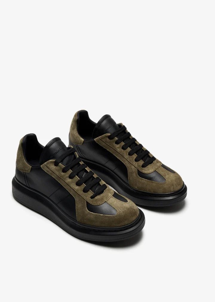 Alexander McQueen o1w1db10925 Oversized Retro Sneaker in Black Size US 9 / EU 42 - 3 Thumbnail