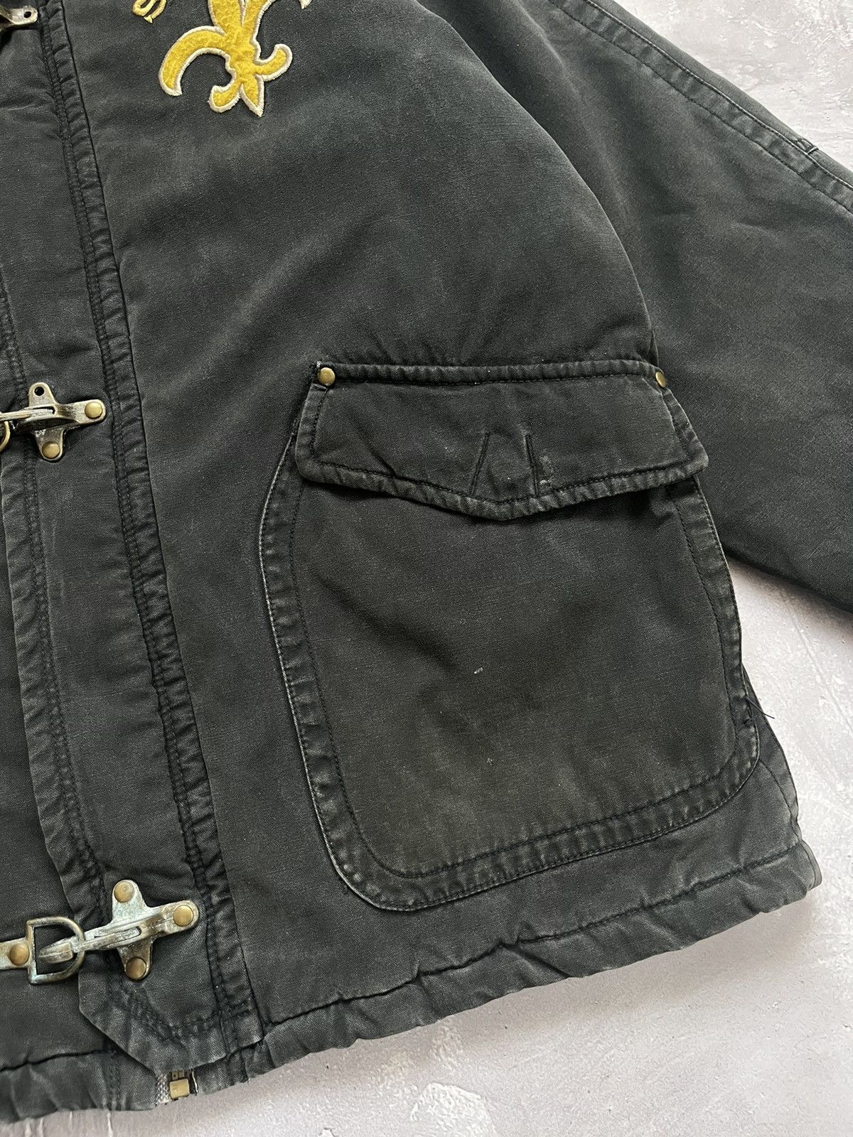 Mirage Vintage Mirage SAINTS Denim Long Jacket Distressed Size M Size US M / EU 48-50 / 2 - 4 Thumbnail