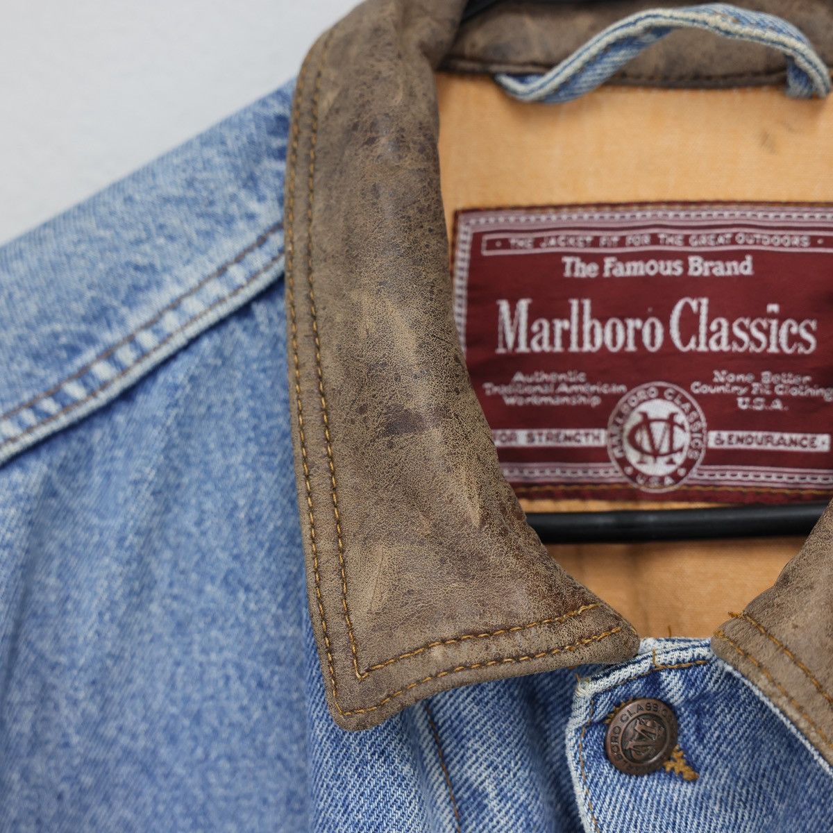 Marlboro × Marlboro Classics RARE Vintage Marlboro Classics Denim Jacket Size US L / EU 52-54 / 3 - 9 Thumbnail