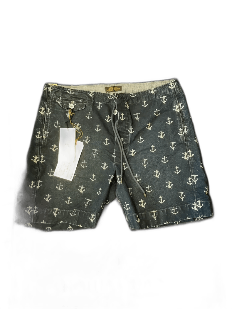 RRL Ralph Lauren Double RL Limited Blue Dyed Shorts Size US 31 - 1 Thumbnail