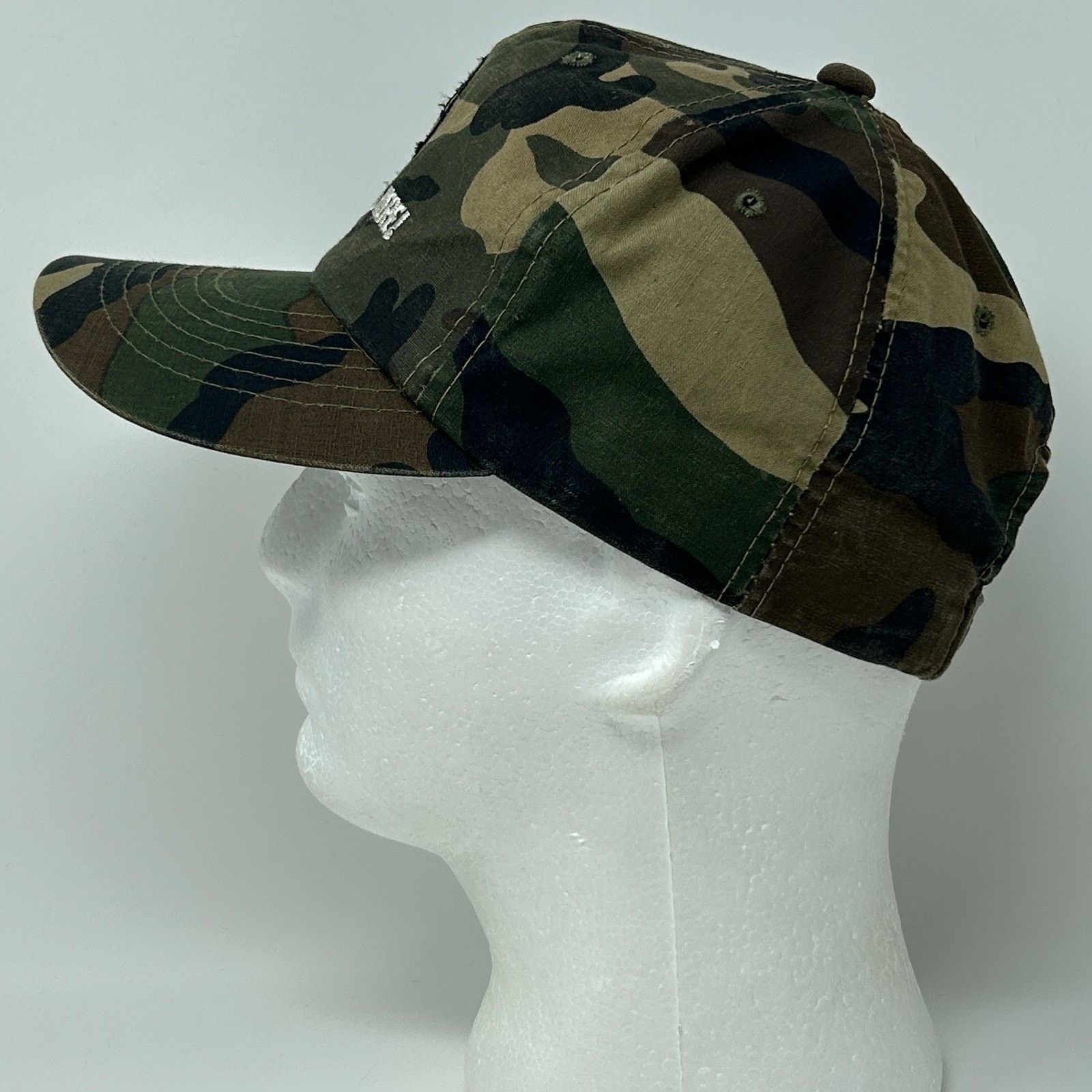 Vintage Vintage 90s Buck Stops Here Hat Baseball Cap Hunting Camo Size ONE SIZE - 11 Thumbnail