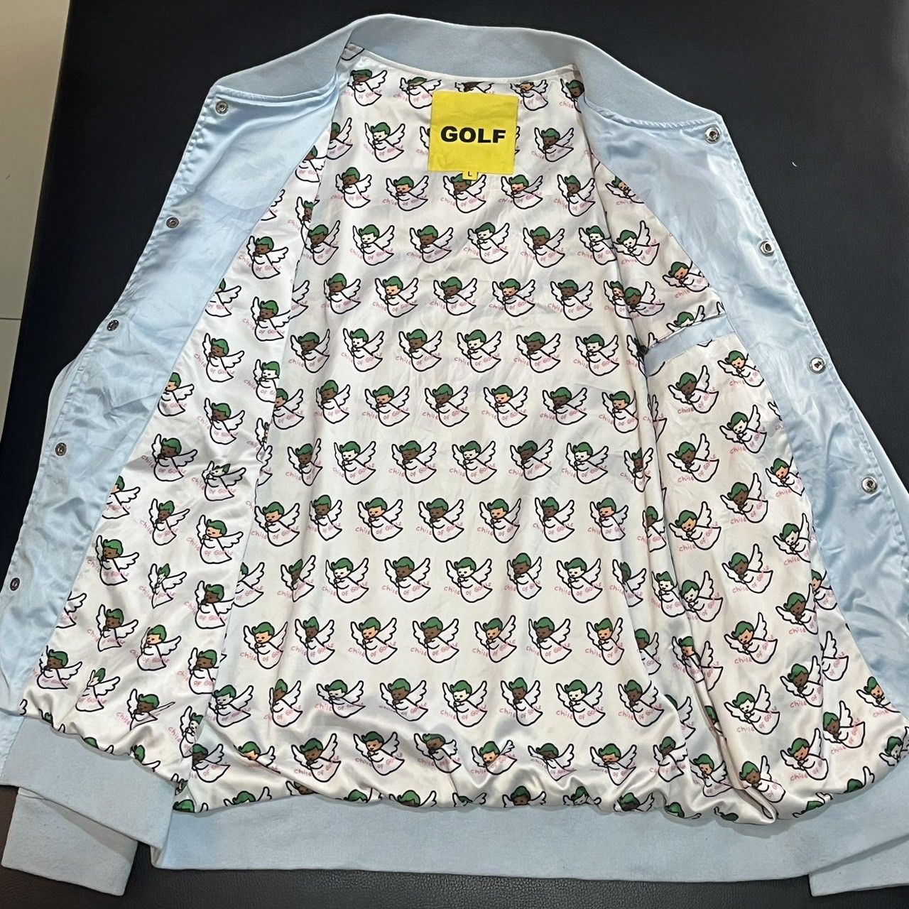 Golf Wang × Golf le Fleur × Tyler The Creator Golf Wang Child of Golf Satin Jacket Size US L / EU 52-54 / 3 - 3 Thumbnail