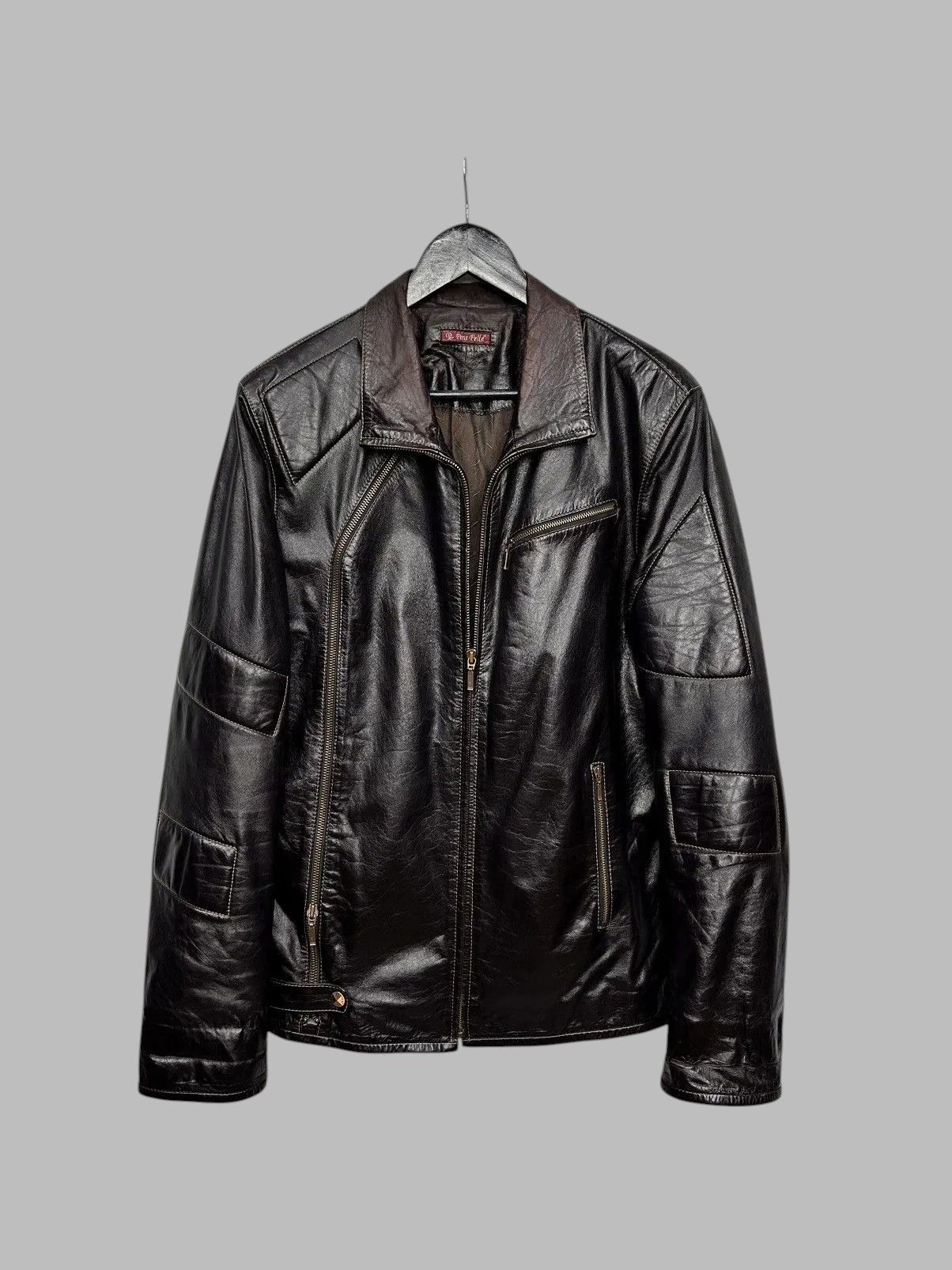Dolce & Gabbana Leather Jacket Vintage Junya Watanabe Avantgarde Style Size US M / EU 48-50 / 2 - 2 Thumbnail