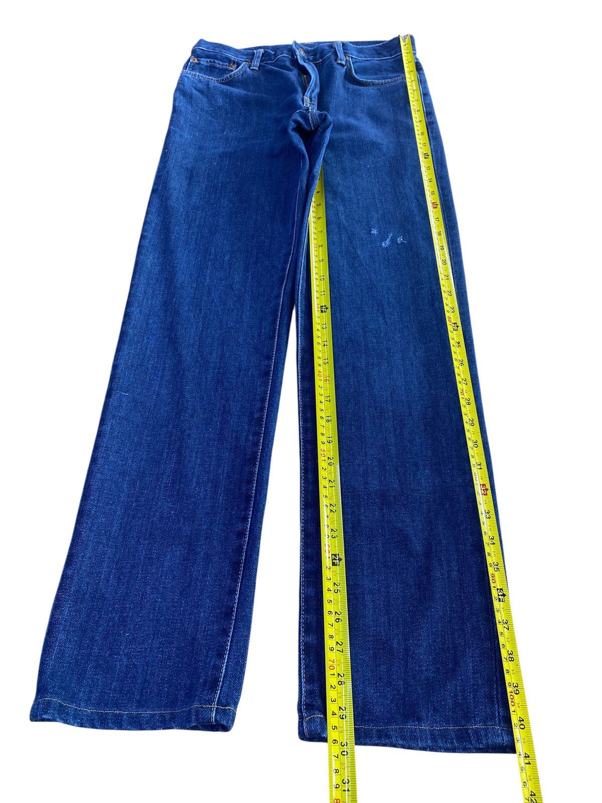 Edwin Vintage Edwin 503 Dark Blue Wash Style Straight Cut Jeans Size US 28 / EU 44 - 7 Thumbnail