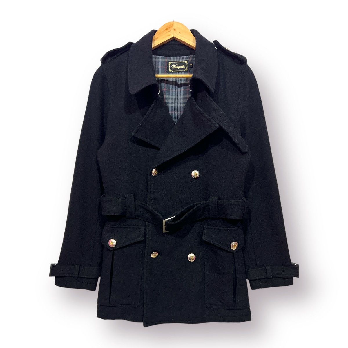 Vanquish 🔥 VANQUISH CHEKED LINED SMART LADIES TRENCHCOAT Size S / US 4 / IT 40 - 1 Thumbnail