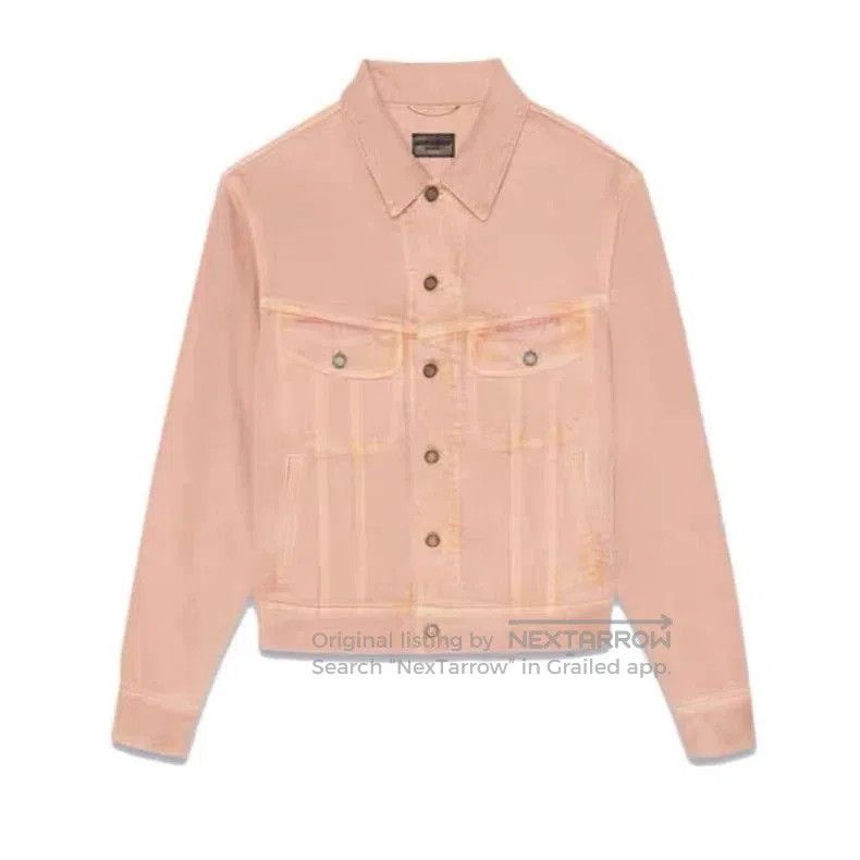 Saint Laurent Paris Saint Laurent Women's Beige Denim Jacket. Size US S / EU 44-46 / 1 - 7 Thumbnail