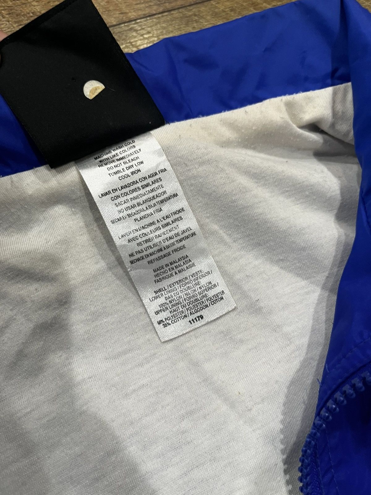 Adidas Vintage 90s Adidas Team Striped Windbreaker Blue Large Size US L / EU 52-54 / 3 - 6 Thumbnail