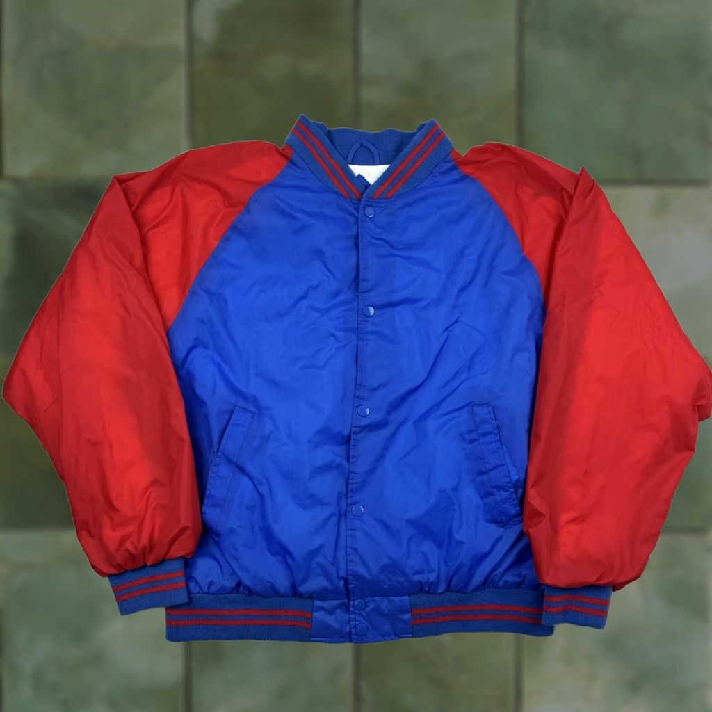 Athletic Works VINTAGE Athletic Works Jacket Adult Large Blue Bomber Windbreaker 90s Mens Size US L / EU 52-54 / 3 - 1 Thumbnail