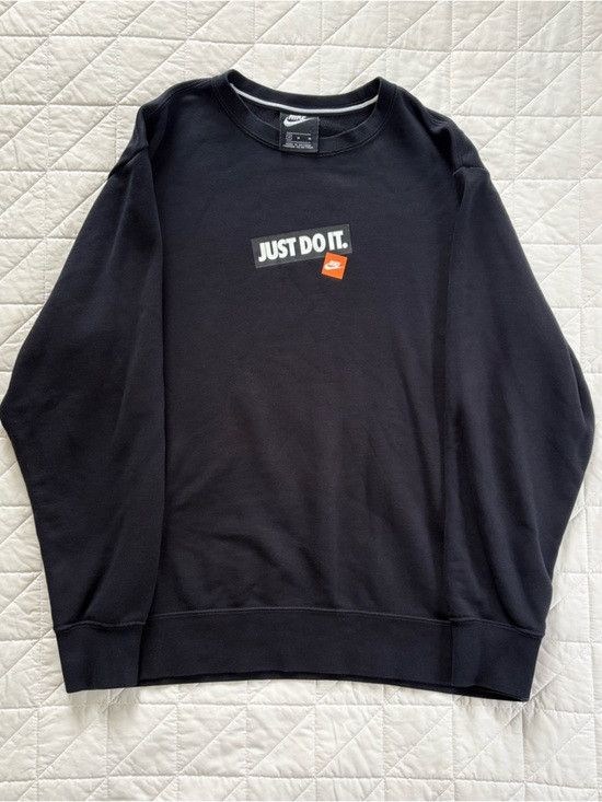 Nike Nike Just Do It Motivational Graphic Sweatshirt Black White Size M / US 6-8 / IT 42-44 - 4 Thumbnail