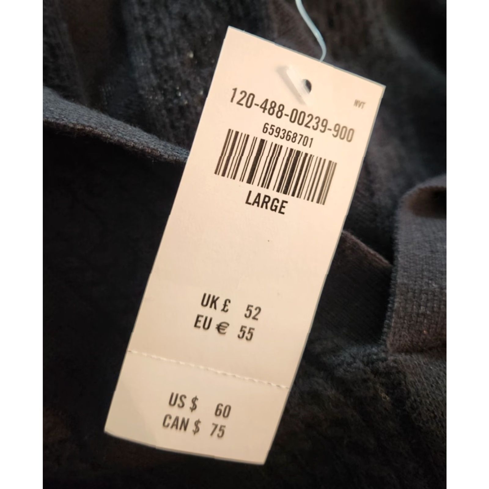 Abercrombie & Fitch Abercrombie & Fitch Mens Polo Shirt Cats Cable Knit Short Sleeve Collared Black L Polo Men Size US L / EU 52-54 / 3 - 5 Thumbnail