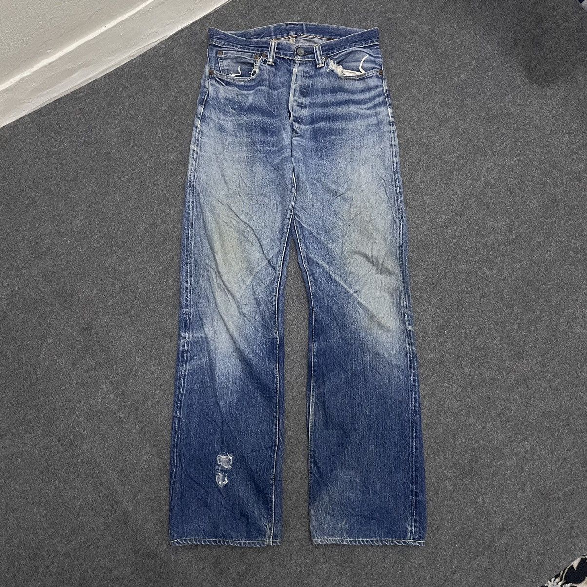 The Flat Head The Flat Head Selvedge Distressed Jeans Size US 30 / EU 46 - 1 Thumbnail