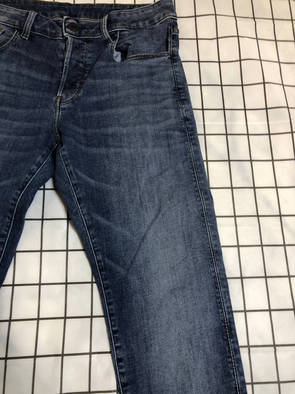G-Star G-Star RAW Deconstructed Slim Straight Jeans Blue Size US 32 / EU 48 - 4 Thumbnail