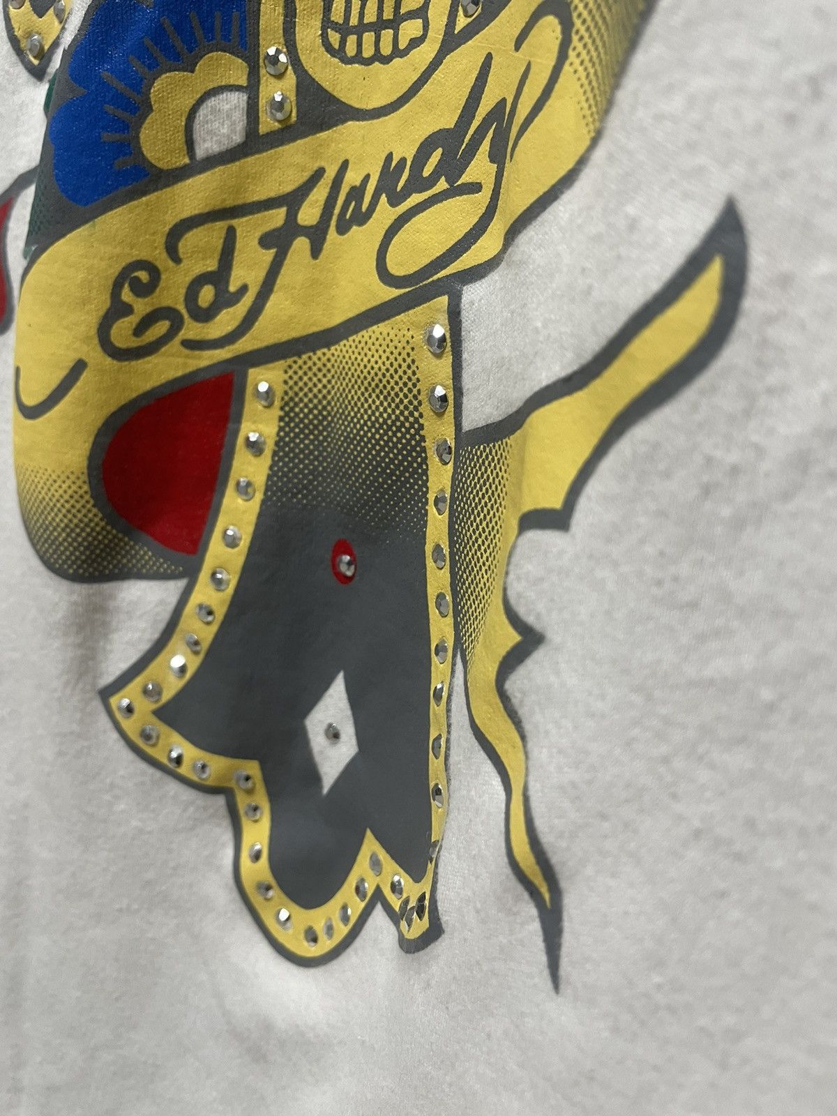 Ed Hardy Vintage Ed Hardy Design Cross Skull Y2K Tee Don Big Logo Size US XL / EU 56 / 4 - 5 Thumbnail