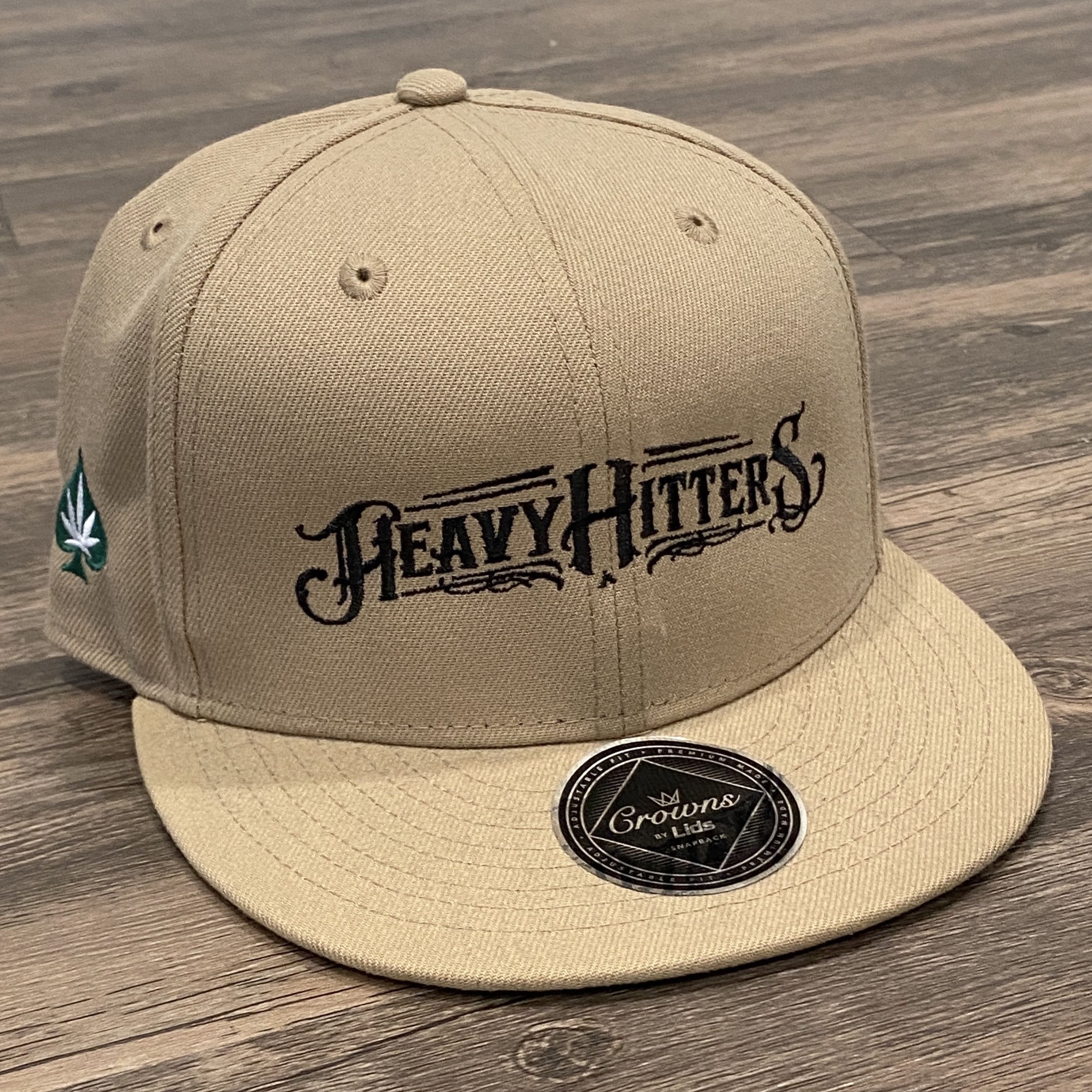 Other HEAVY HITTERS Tan/Beige/Black Embroidered Logo Snapback Hat Size ONE SIZE - 1 Thumbnail