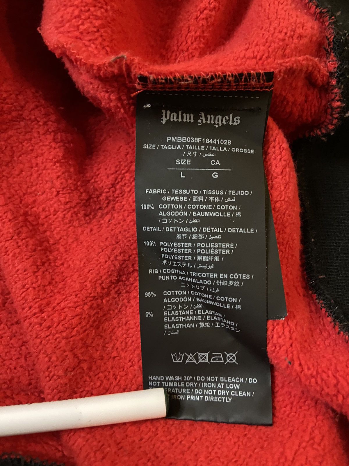 Palm Angels Palm Angels Hoodie Back Logo Quarter Zip Anorak Jacket Black Size US L / EU 52-54 / 3 - 7 Thumbnail