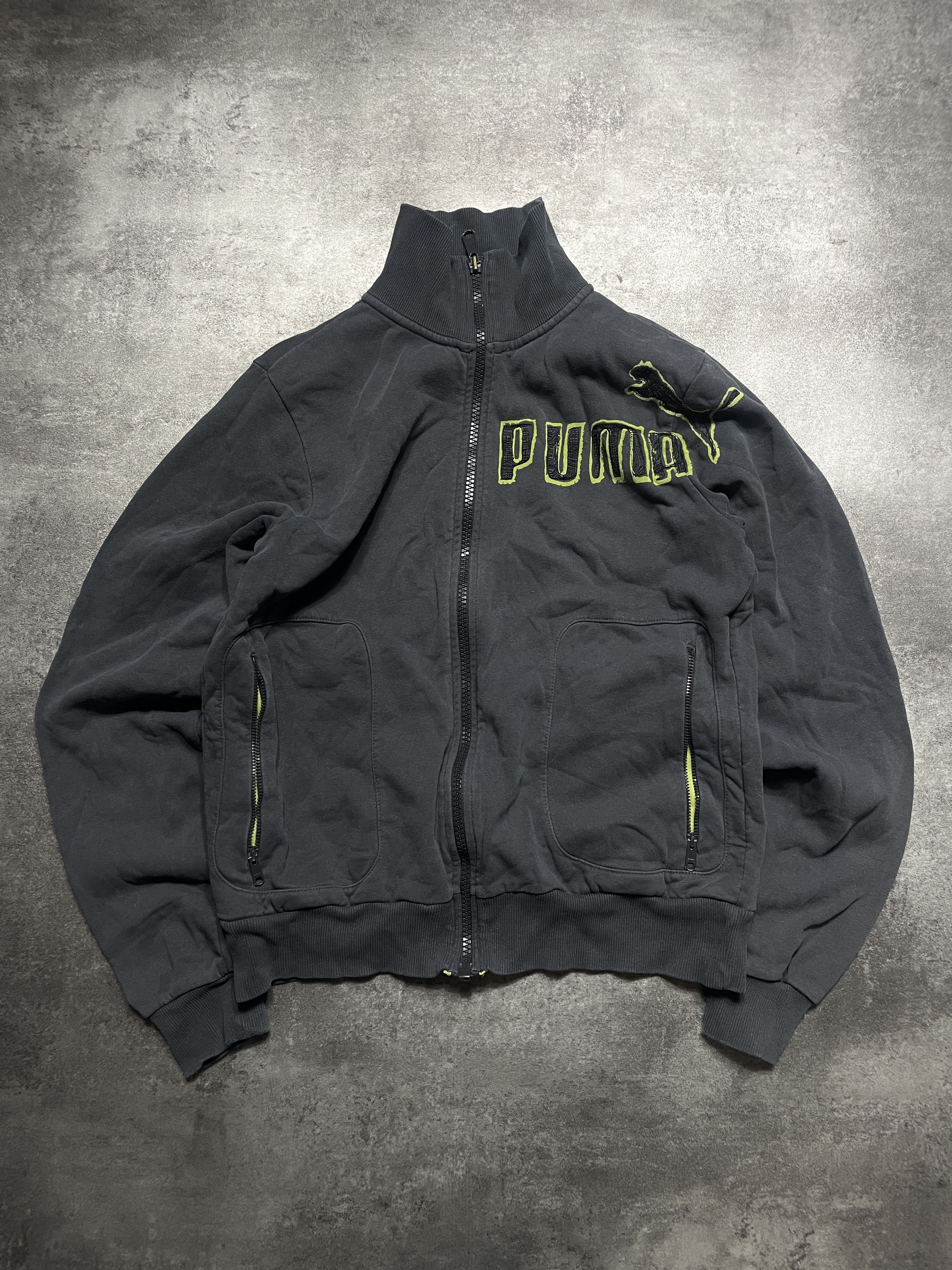 Puma 🔥RARE🔥Puma Vintage Y2K Sweatshirt Zip Spellout Size M / US 6-8 / IT 42-44 - 1 Thumbnail
