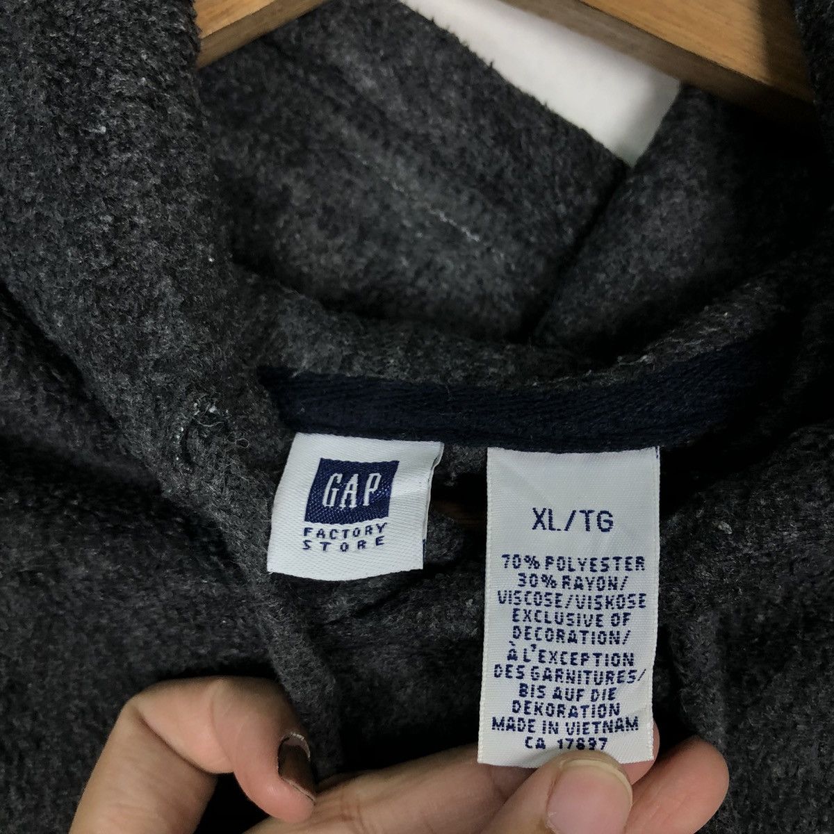 Gap 🔥90’s VINTAGE GAP HOODIE SPELL OUT TRAVIS STYLE Size US XL / EU 56 / 4 - 9 Thumbnail