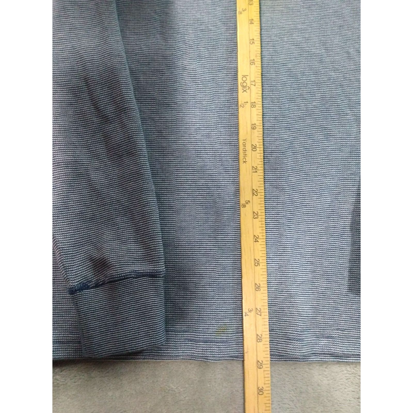 Bonobos Bonobos Shirt Men Medium Blue Striped Thermal Long Sleeve Crew Neck Waffle Knit Size US M / EU 48-50 / 2 - 3 Thumbnail
