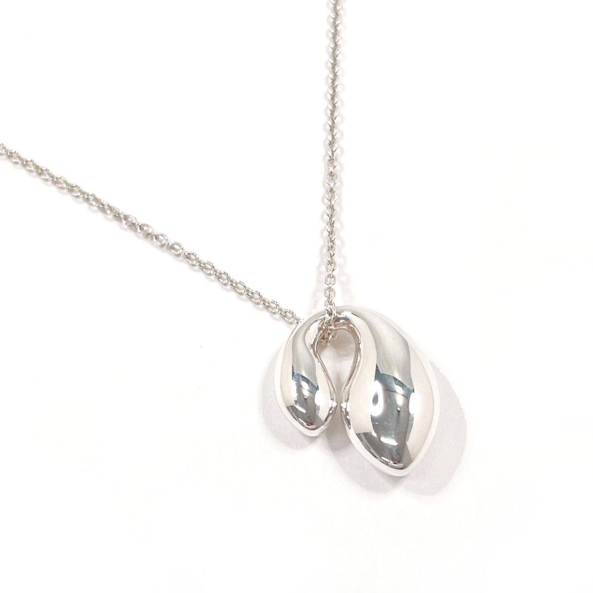 Tiffany & Co. TIFFANY&Co. Tiffany Double Teardrop Elsa Peretti Necklace, Sterling Silver 925, Women's Size ONE SIZE - 1 Thumbnail