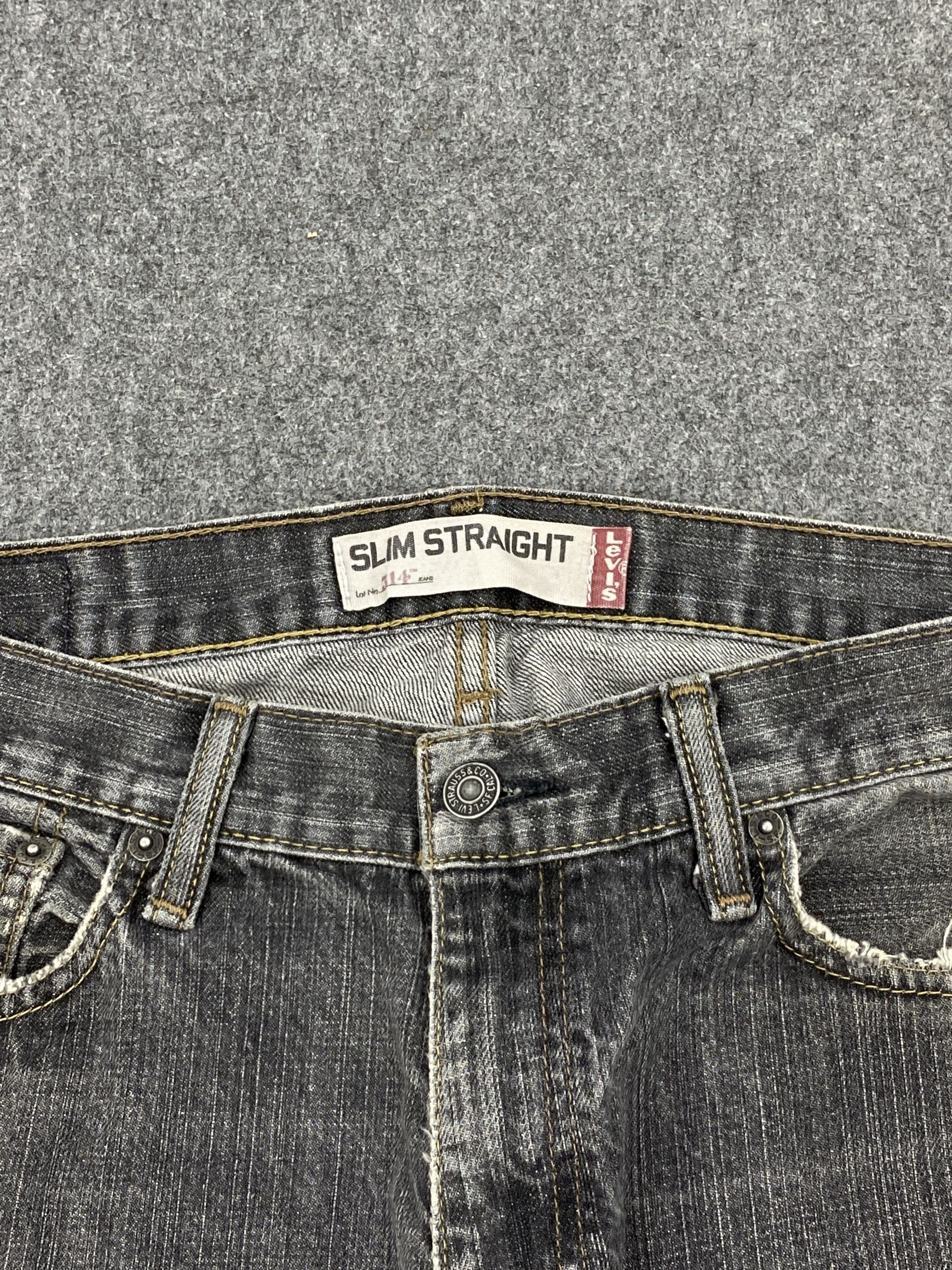 Levi's Vintage Levis 514 Faded Black Distressed Jeans DP2640 Size US 32 / EU 48 - 6 Thumbnail