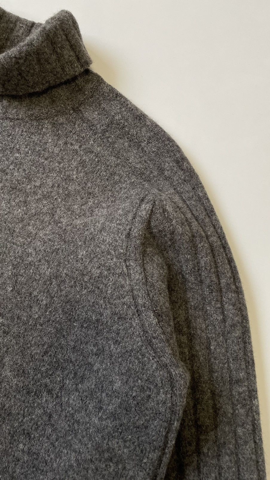 Dries Van Noten Boxy Fit Felted Gray Wool Sweater Size US M / EU 48-50 / 2 - 7 Thumbnail