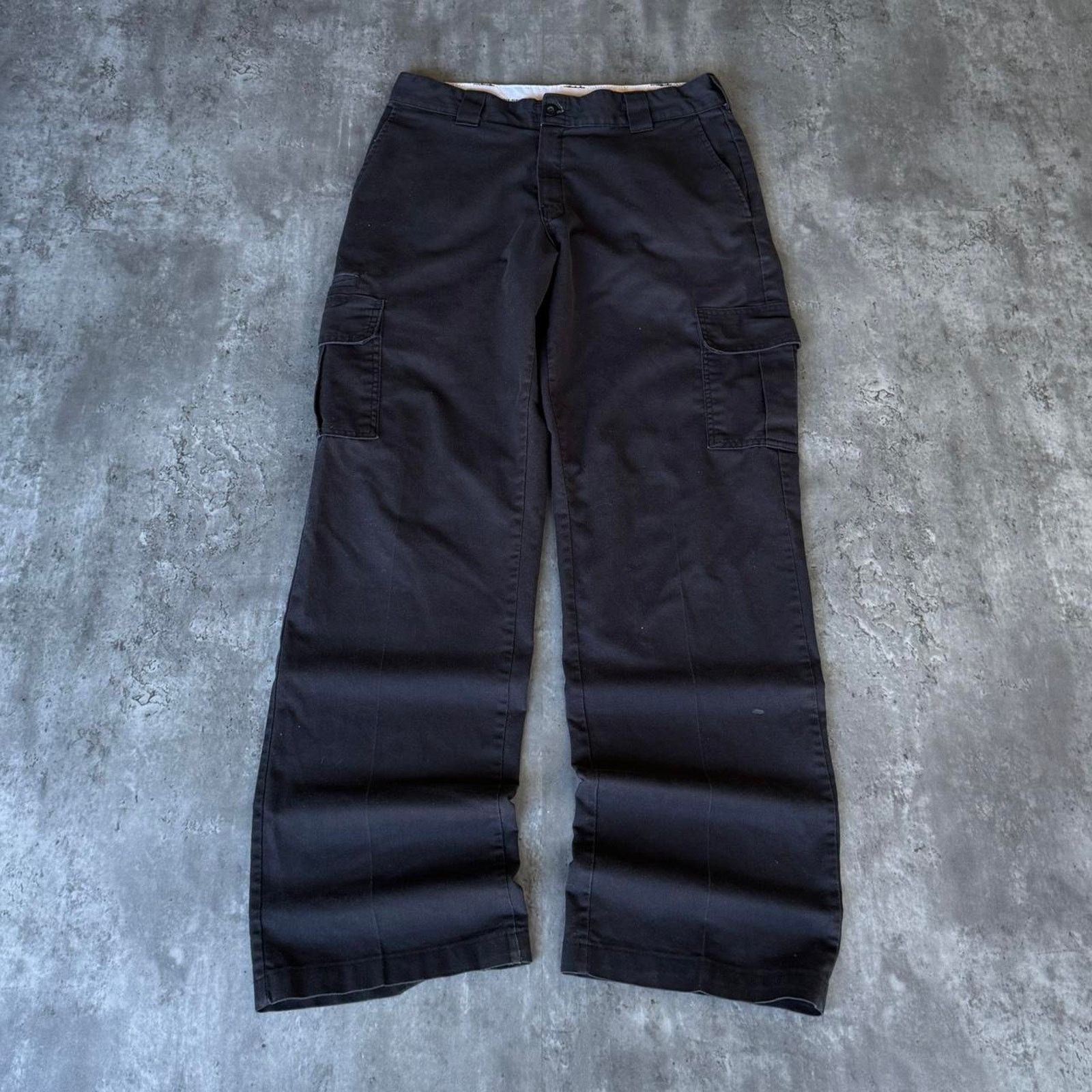 Dickies × Vintage Vintage Y2K Baggy Dickies Cargo Black Skater Grunge Pants Size US 34 / EU 50 - 1 Thumbnail