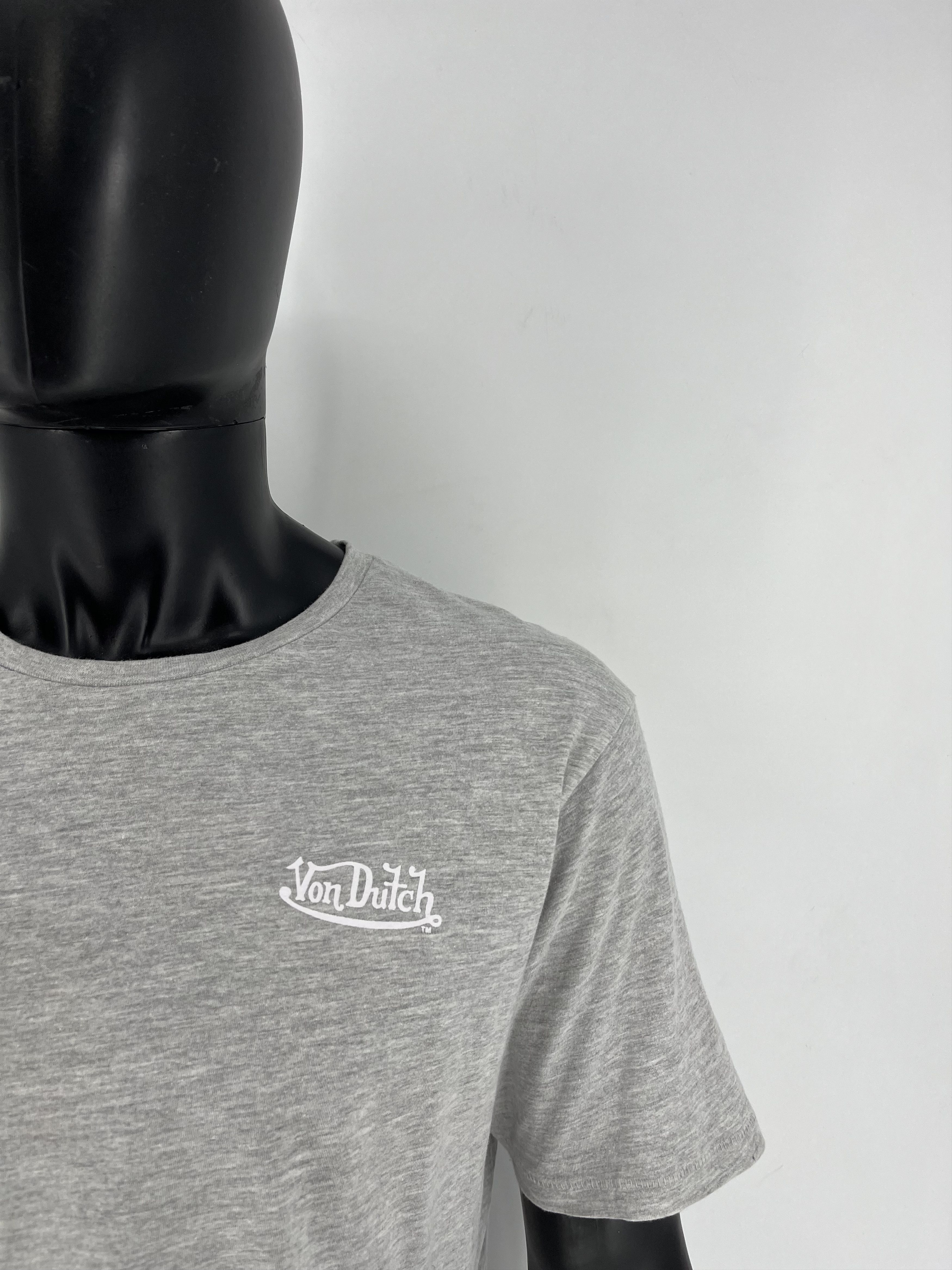 Vintage × Von Dutch Vintage Von Dutch Y2K Mini Logo Grey T-Shirt Size US XL / EU 56 / 4 - 7 Thumbnail