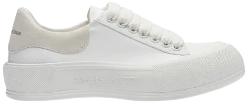 Alexander McQueen o1w1db10925 Deck Lace Up Plimsoll in White Size US 11 / IT 41 - 1 Preview