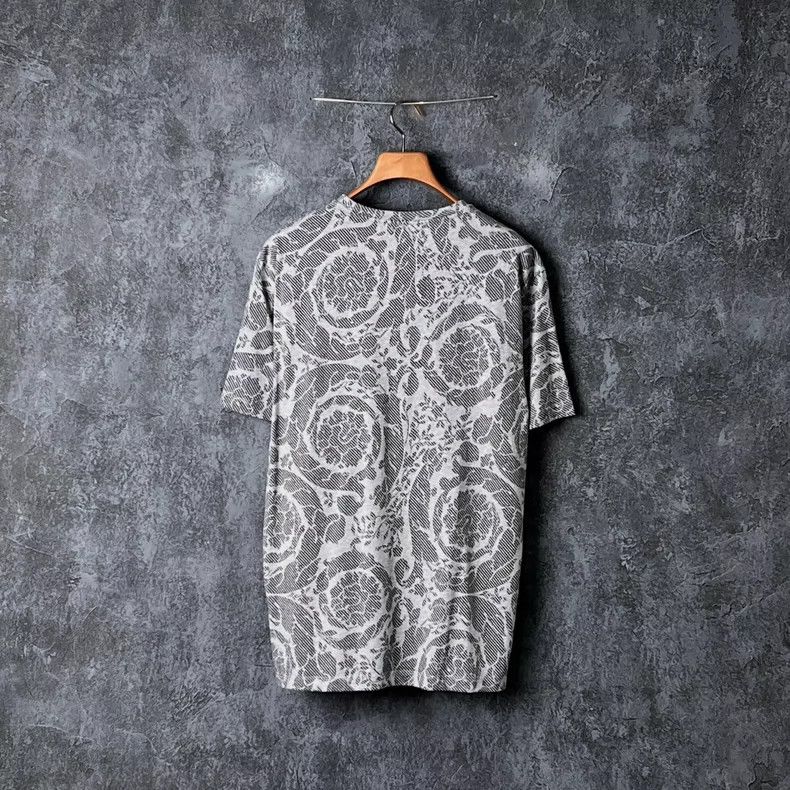 Versace Versace Letter embroidered cotton short sleeves Size US L / EU 52-54 / 3 - 2 Thumbnail