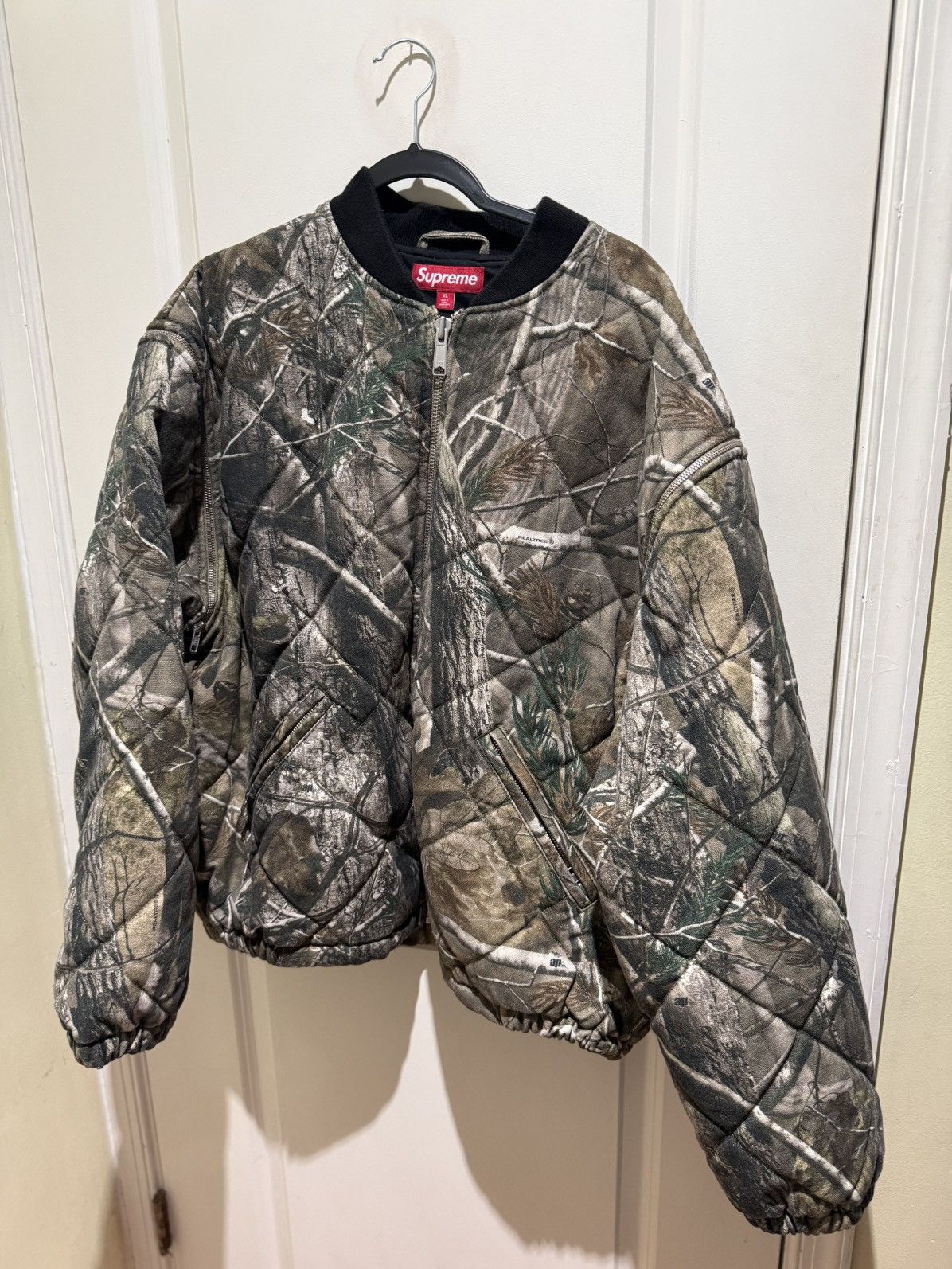 Supreme SS17 Supreme Rose Quilted Lace Bomber Jacket Large | Grailed