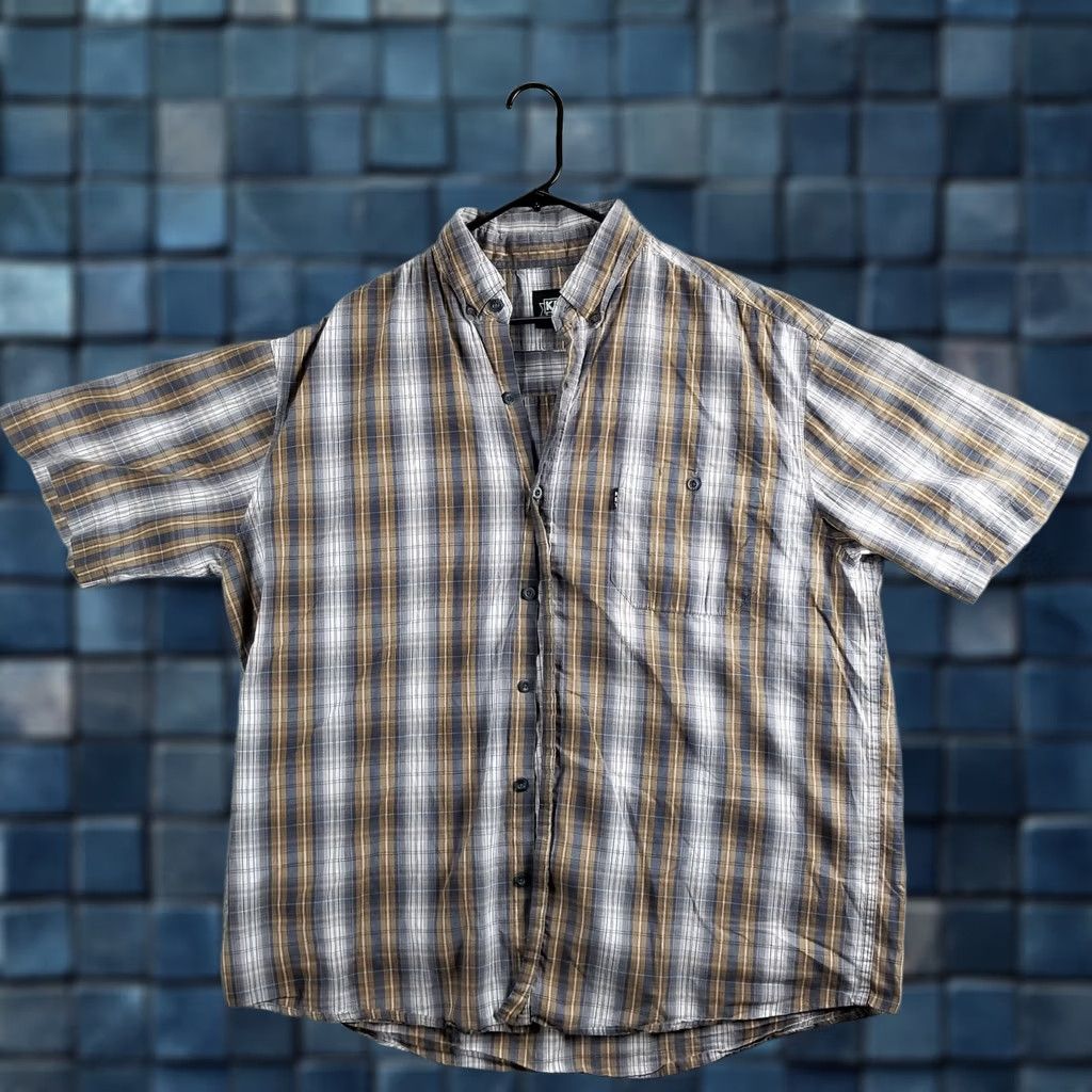 Vintage KEY Workwear Shirt Mens 3XL Blue Gray Brown Plaid Button Up Casual Workwear Shirt Mens 3XL Blue Plaid Button-Up Pocketed 90s Theme Size US XXL / EU 58 / 5 - 1 Thumbnail