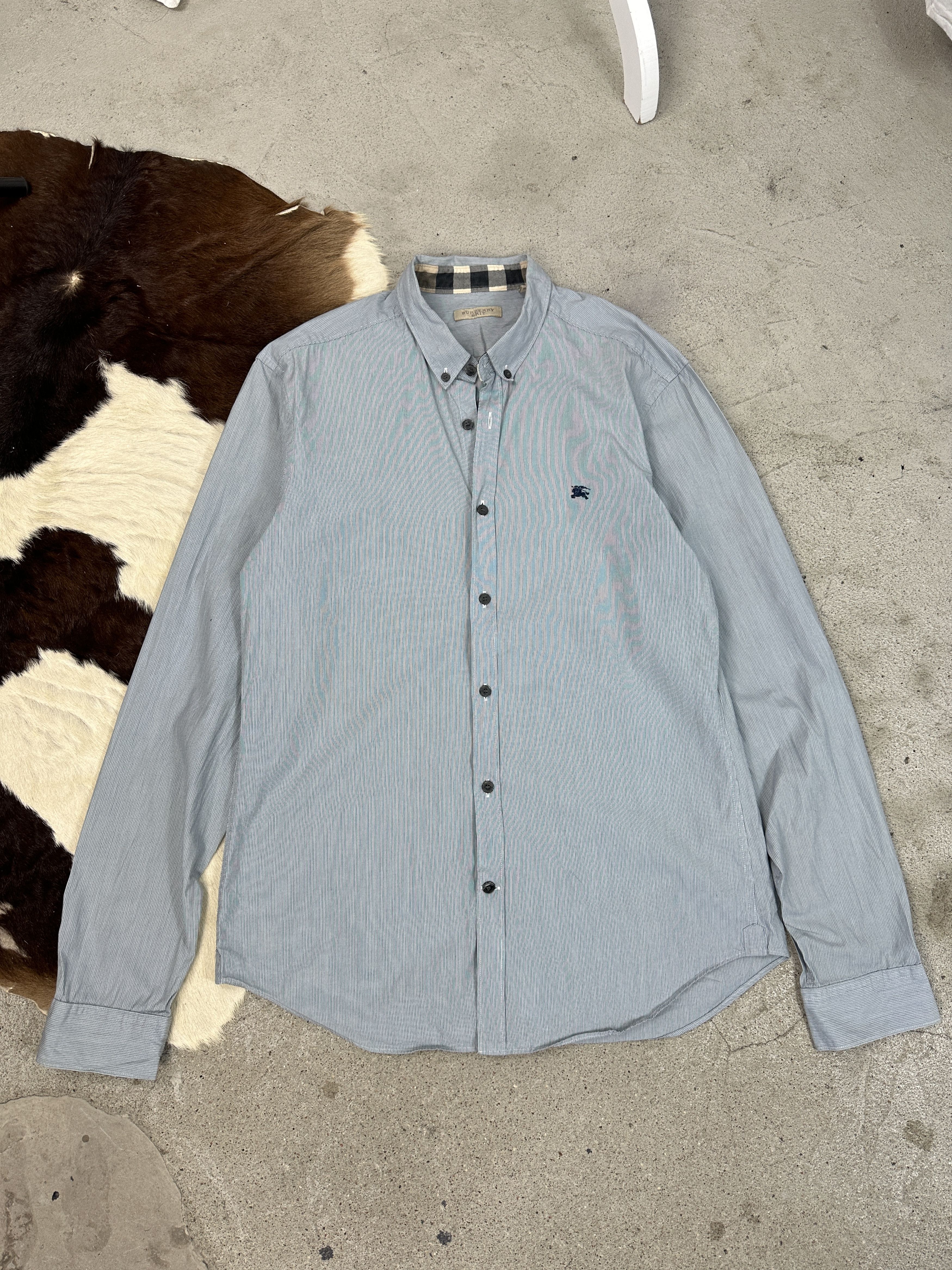 Burberry × Vintage Vintage Casual Preppy Old Money Burberry Shirt 00s Size US M / EU 48-50 / 2 - 1 Thumbnail