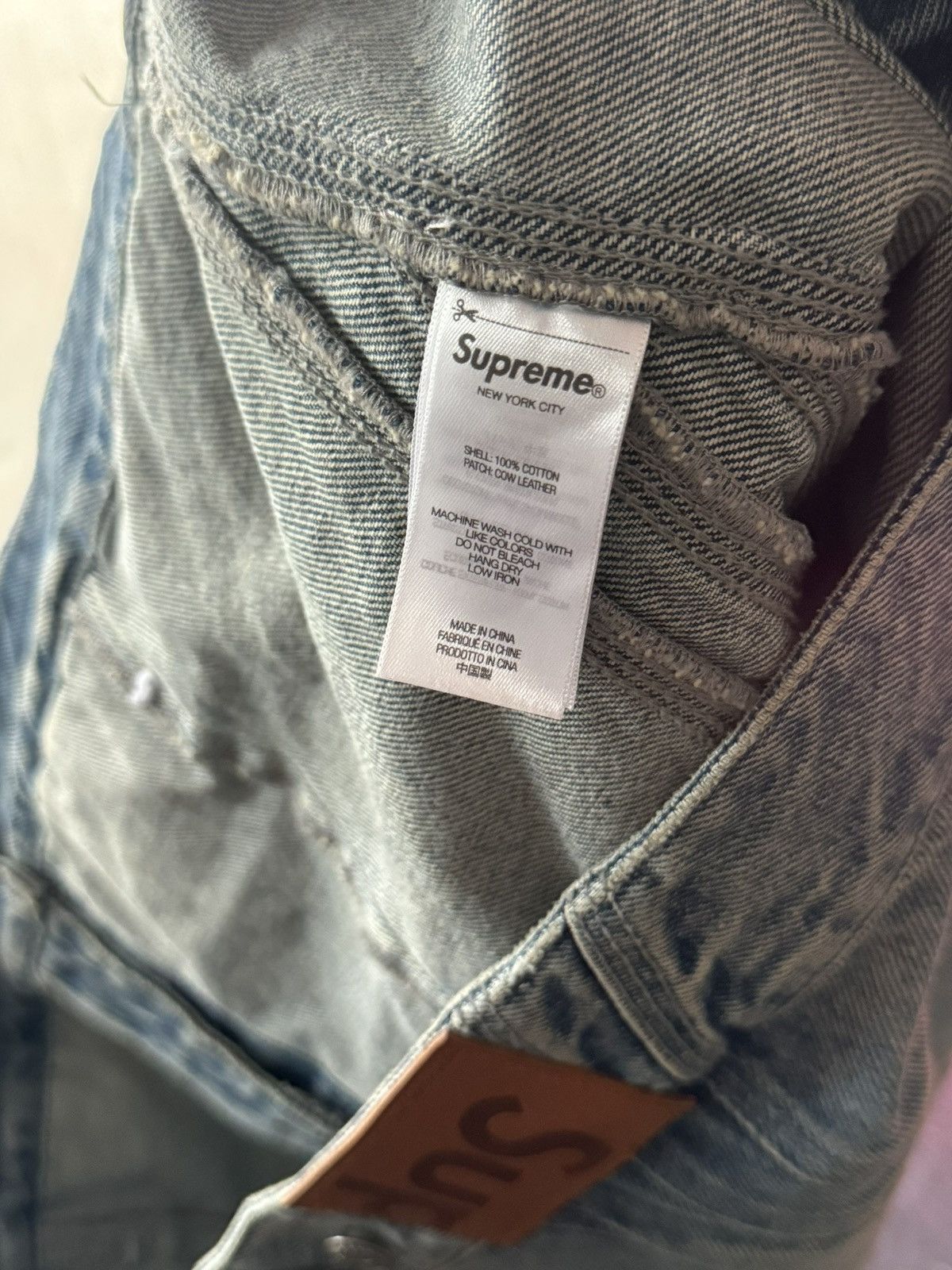 Supreme Supreme S Logo Denim Trucker Jacket Size US XL / EU 56 / 4 - 6 Thumbnail