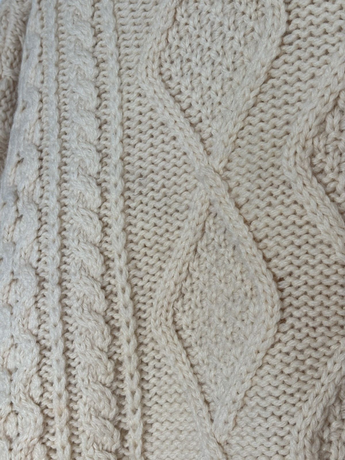 Other Blarney Woollen Mills Cable Knit Aran Sweater Cream Size L Size US L / EU 52-54 / 3 - 5 Thumbnail
