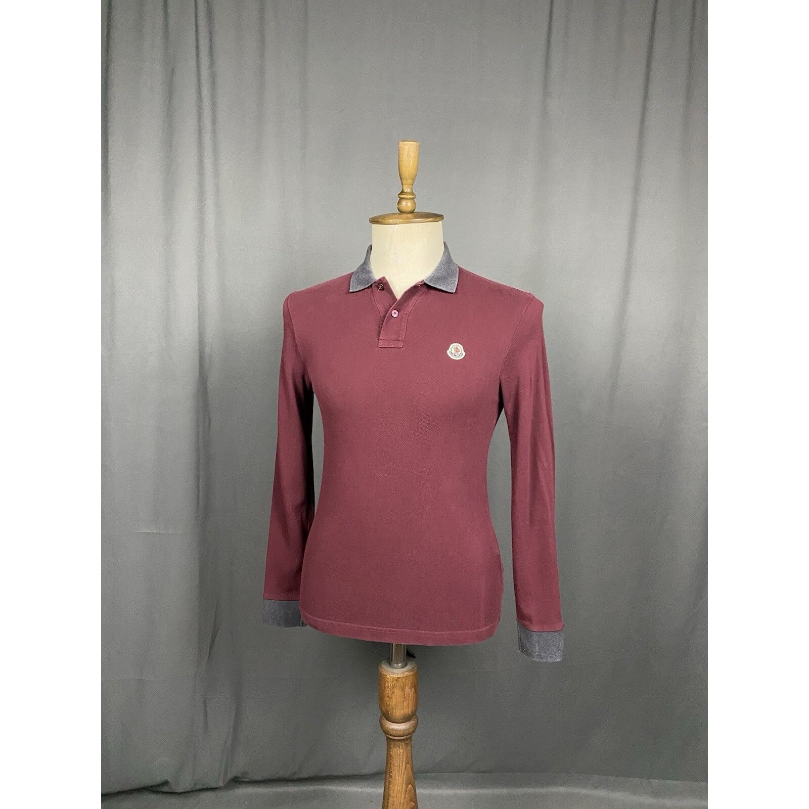 Moncler Moncler Maglia Men's Purple Collared Polo Sweater Size S Size US S / EU 44-46 / 1 - 2 Thumbnail