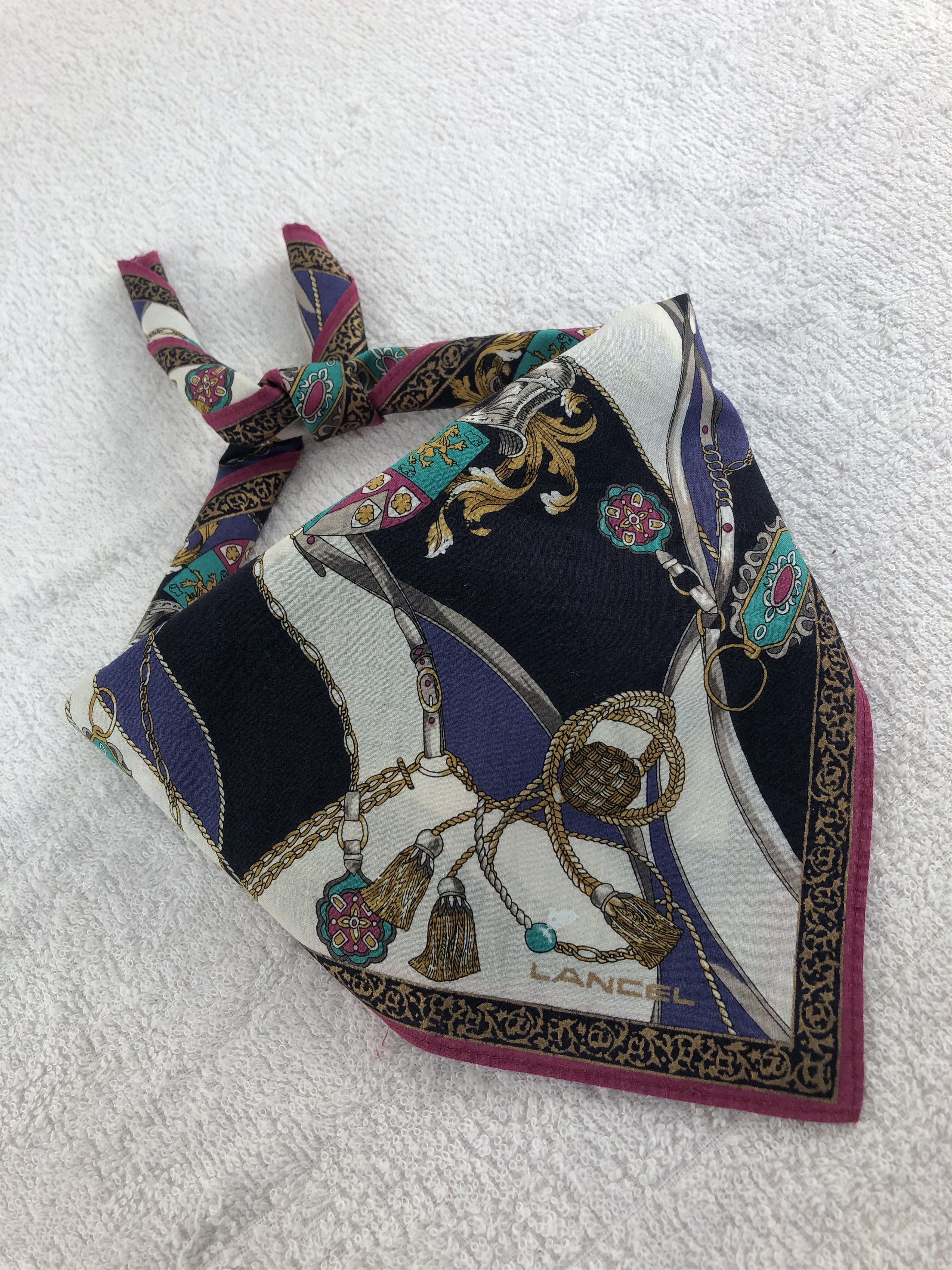 Lancel Lancel Handkerchief / Bandana / Neckerchief C315 Size ONE SIZE - 2 Thumbnail